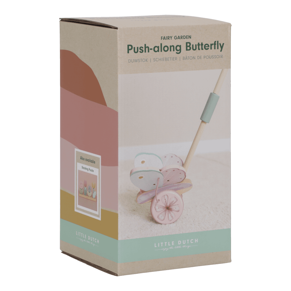Jucarie de impins din lemn FSC - Fairy Garden - Little Dutch 