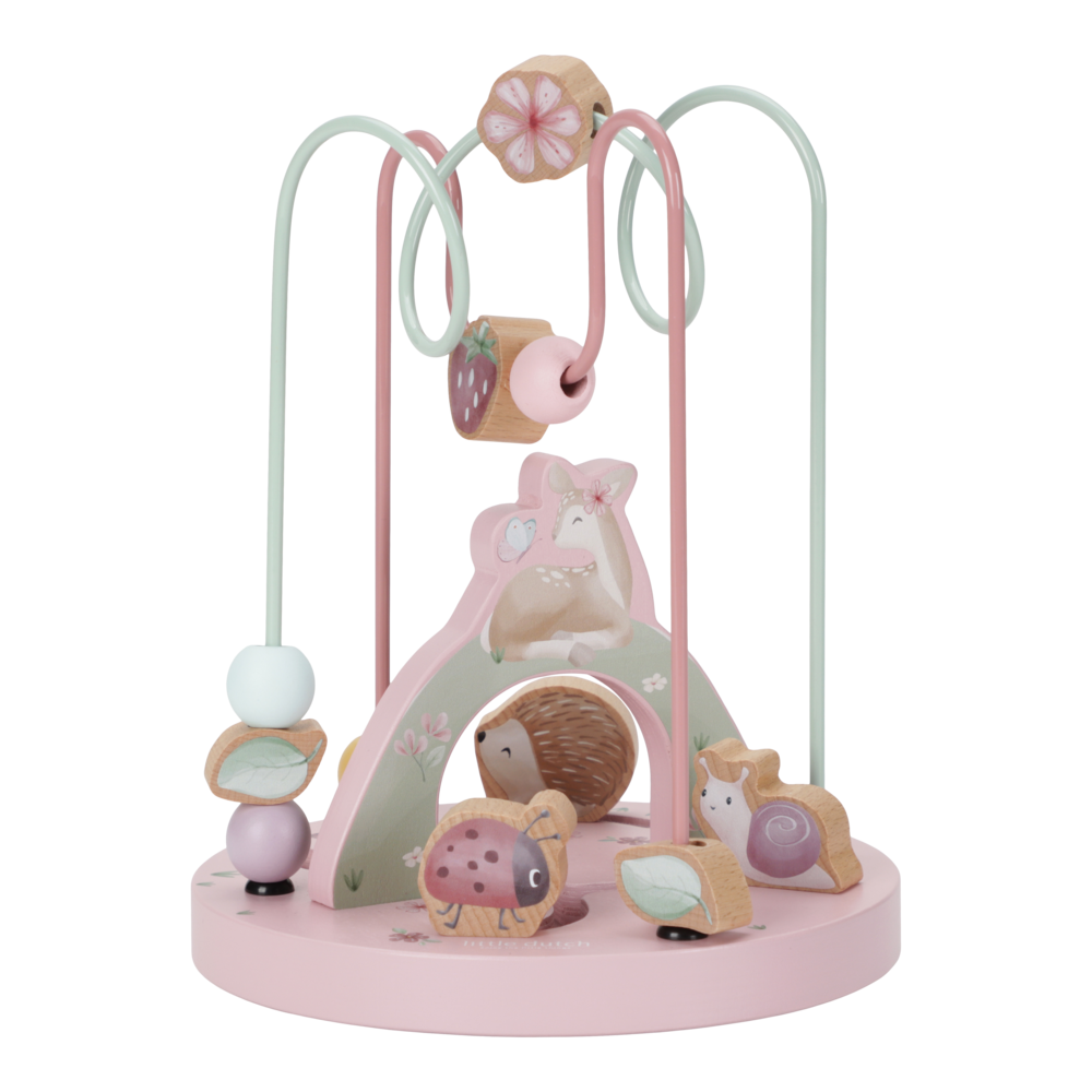 Jucarie din lemn FSC - Spirala cu Activitati Mare - Fairy Garden - Little Dutch 