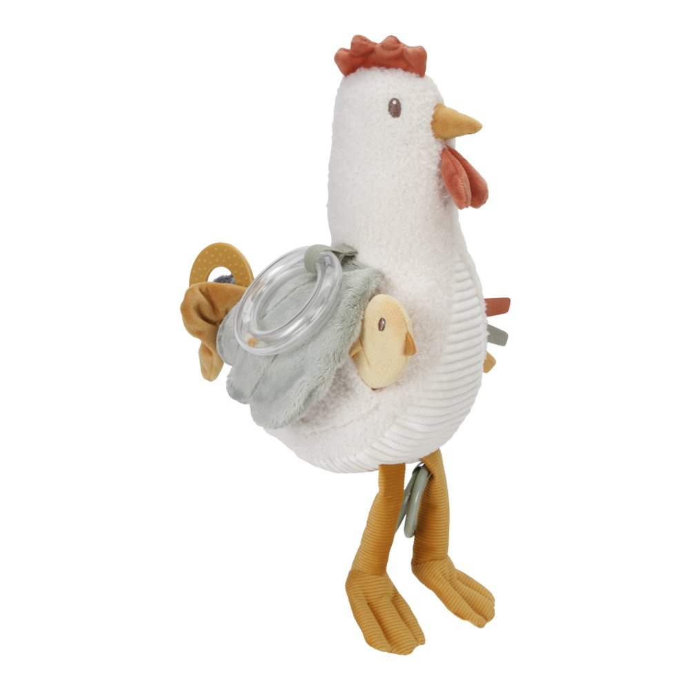 Jucarie din plus senzoriala - Gaina - Little Farm - Little Dutch 