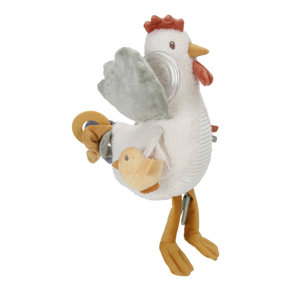 Jucarie din plus senzoriala - Gaina - Little Farm - Little Dutch 