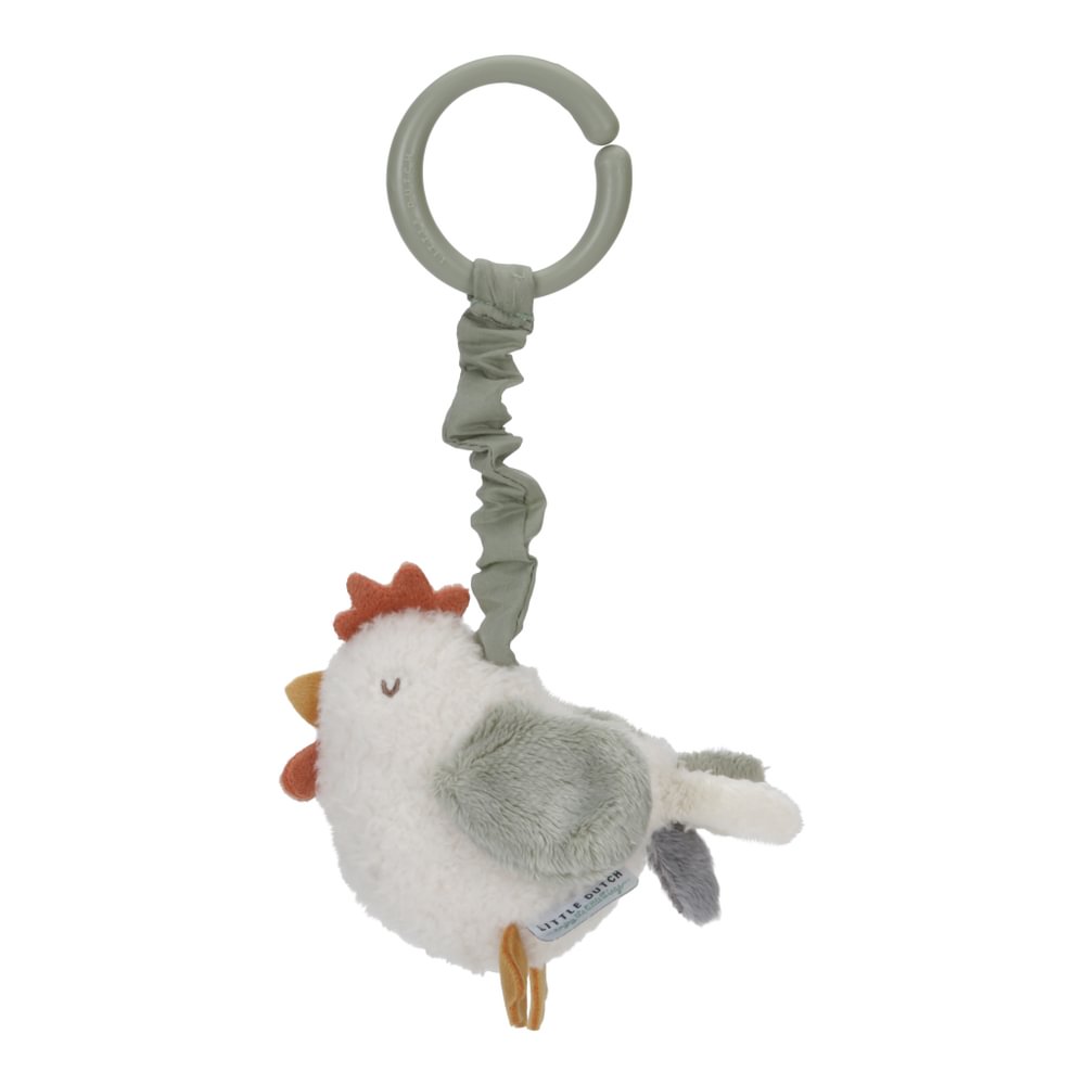 Jucarie din plus care vibreaza - Gaina - Little Farm - Little Dutch 