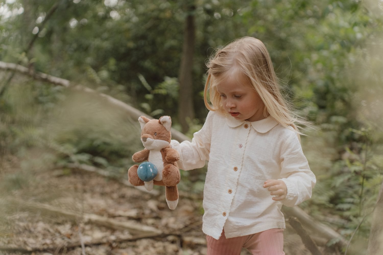 Jucarie din plus - Vulpe cu ciuperca - Forest Friends - Little Dutch 
