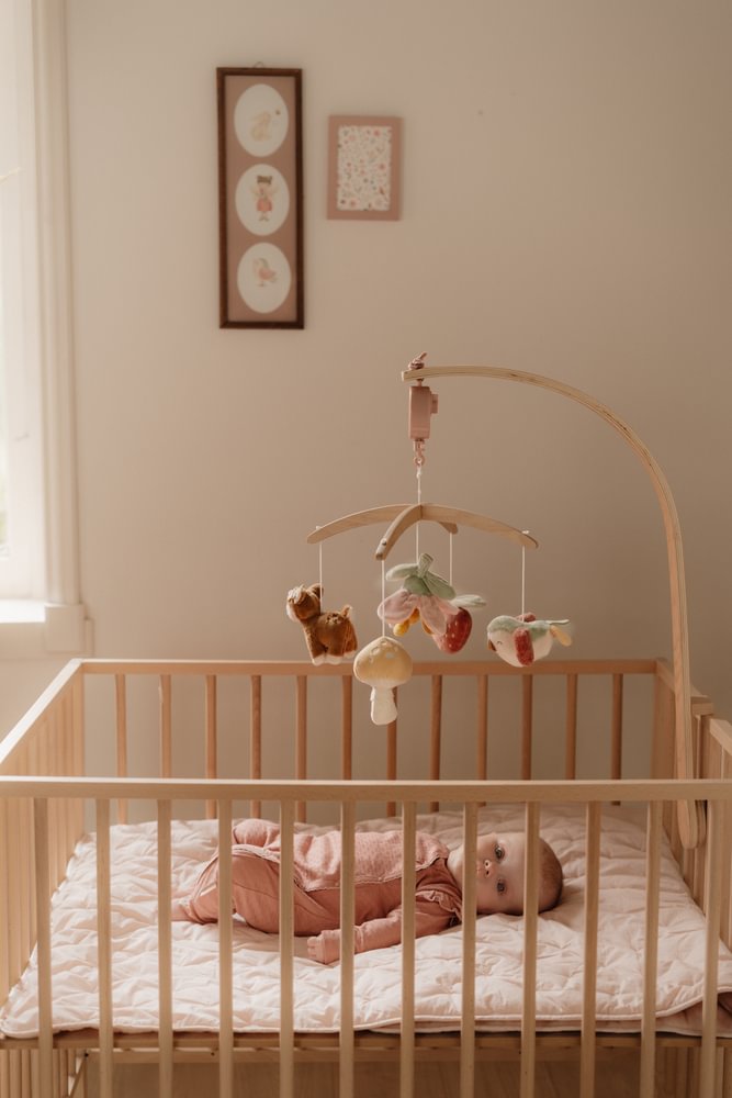 Carusel muzical din lemn FSC - Fairy Garden - Little Dutch 