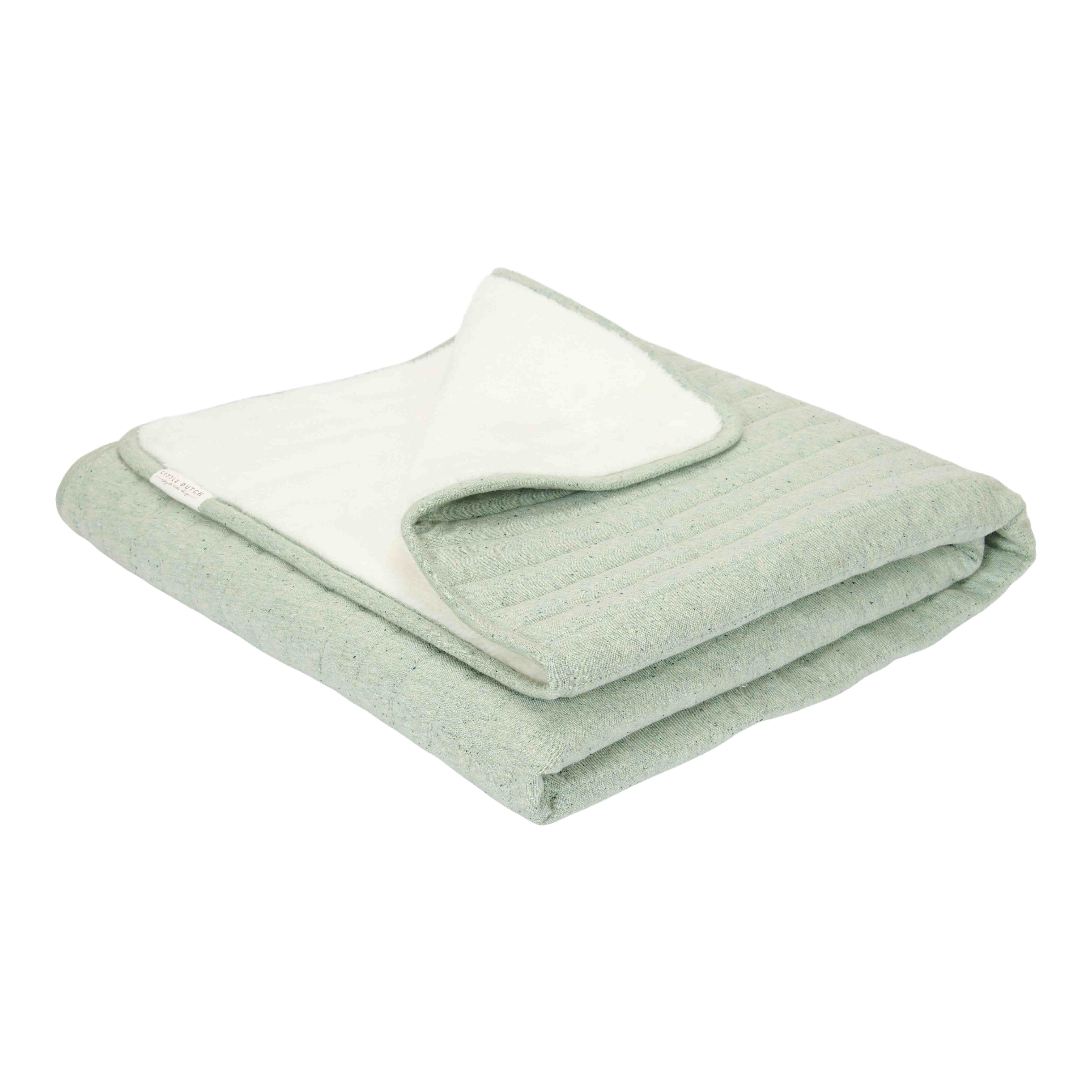 Patura dublata 70x100 cm - Pure Sage - Little Dutch