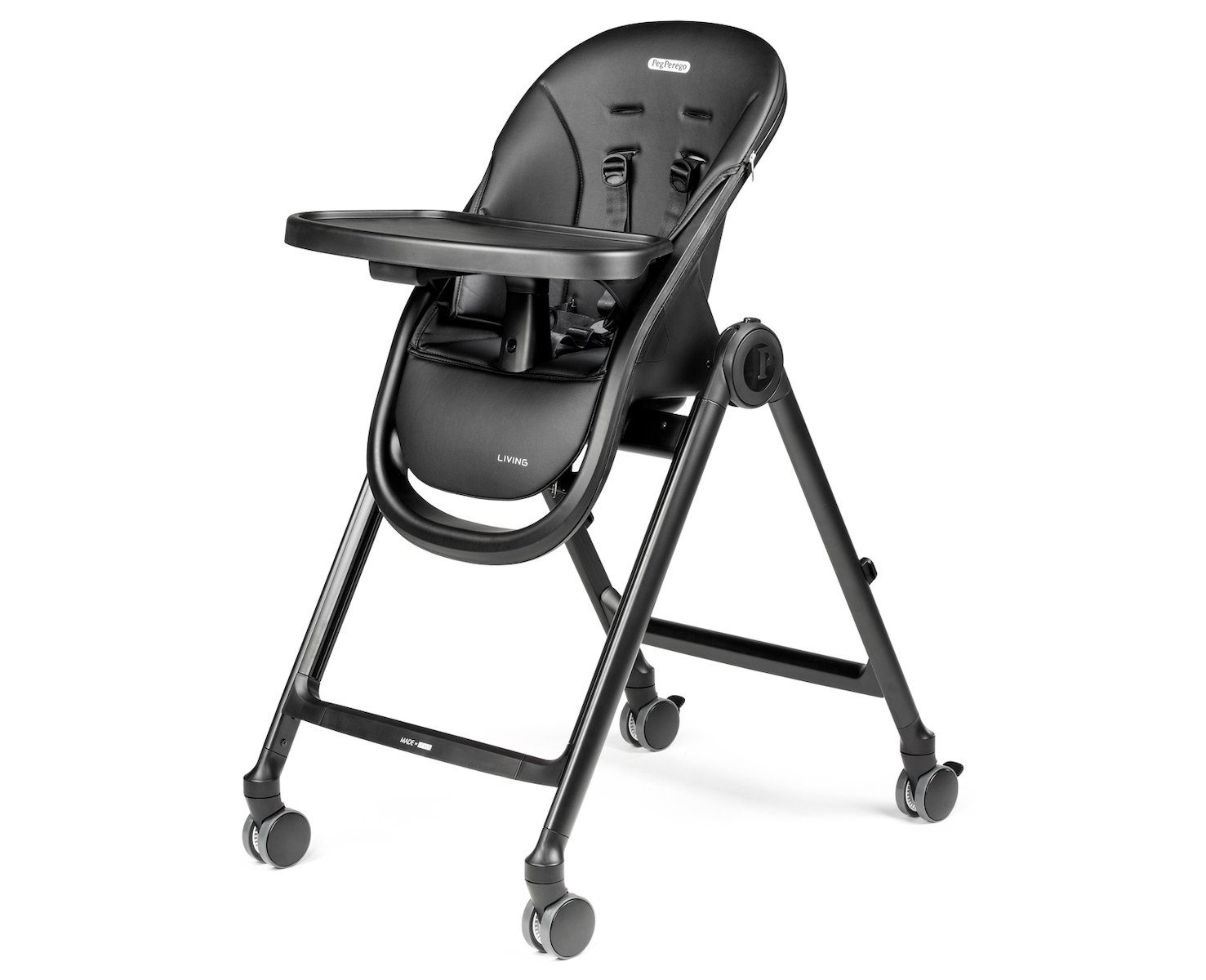 Scaun de masa multifuncțional 2 in 1 Living True Black Peg Perego