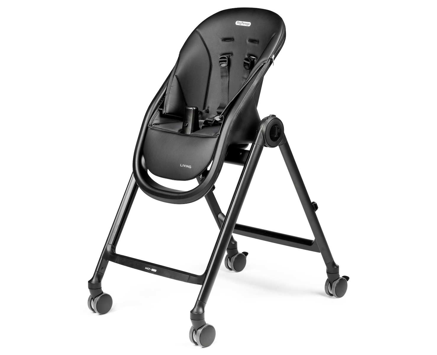 Scaun de masa multifuncțional 2 in 1 Living True Black Peg Perego