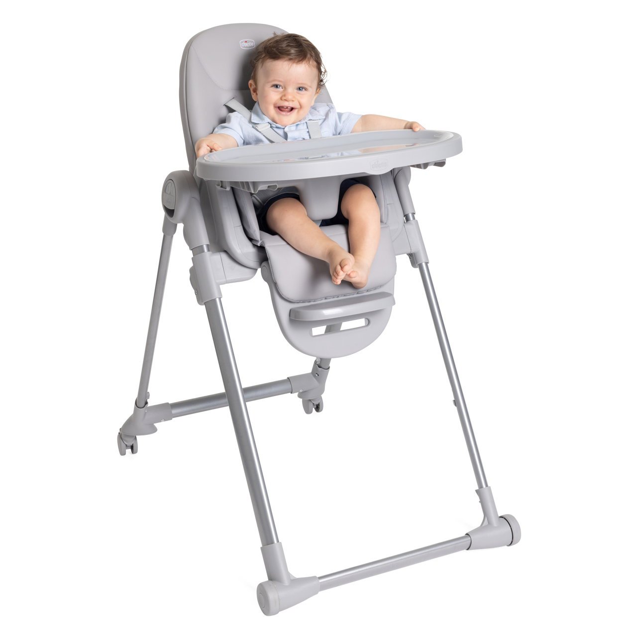 Scaun de masa Chicco Polly Armonia Steel, 6luni+