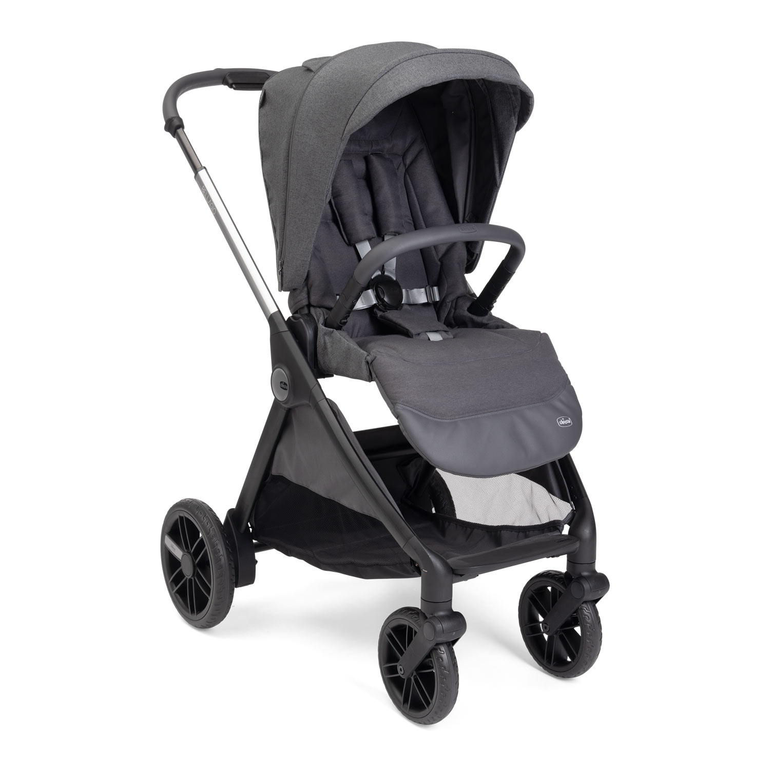 Carucior Chicco Bellagio, Black Satin