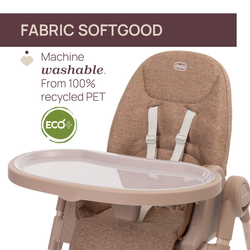 Scaun de masa Chicco Polly Armonia Terracotta, 6luni+