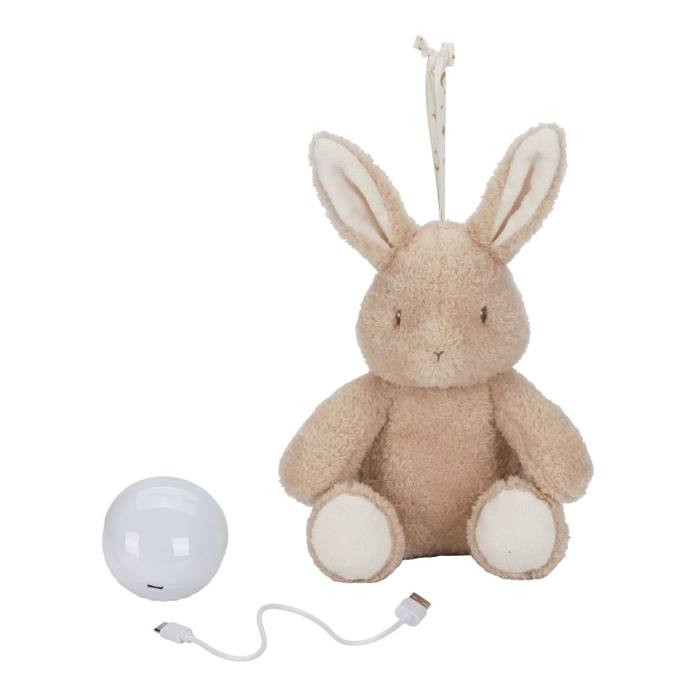 Jucarie din plus cu sunete si lumina de veche - Baby Bunny - Little Dutch