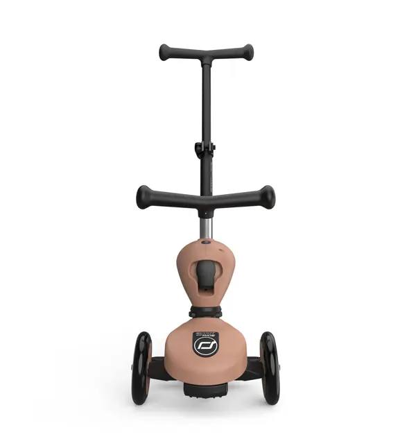 Trotineta cu maner Push and Go Highway Kick 1 Mocha Scoot&Ride