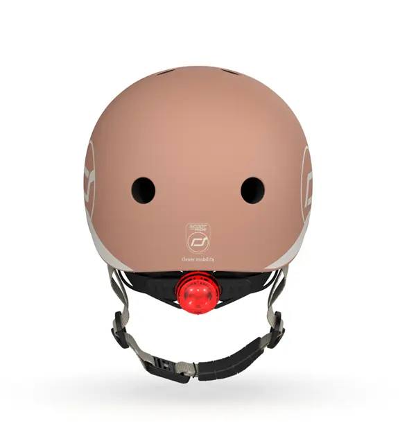 Casca de protectie pentru copii, cu sistem de reglare, Scoot & Ride Mocha, XXS-S, 1 an+