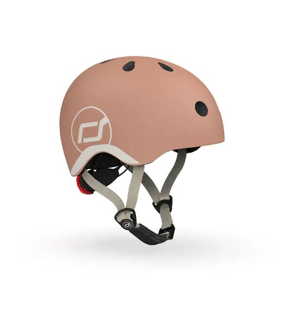 Casca de protectie pentru copii, cu sistem de reglare, Scoot & Ride Mocha, XXS-S, 1 an+