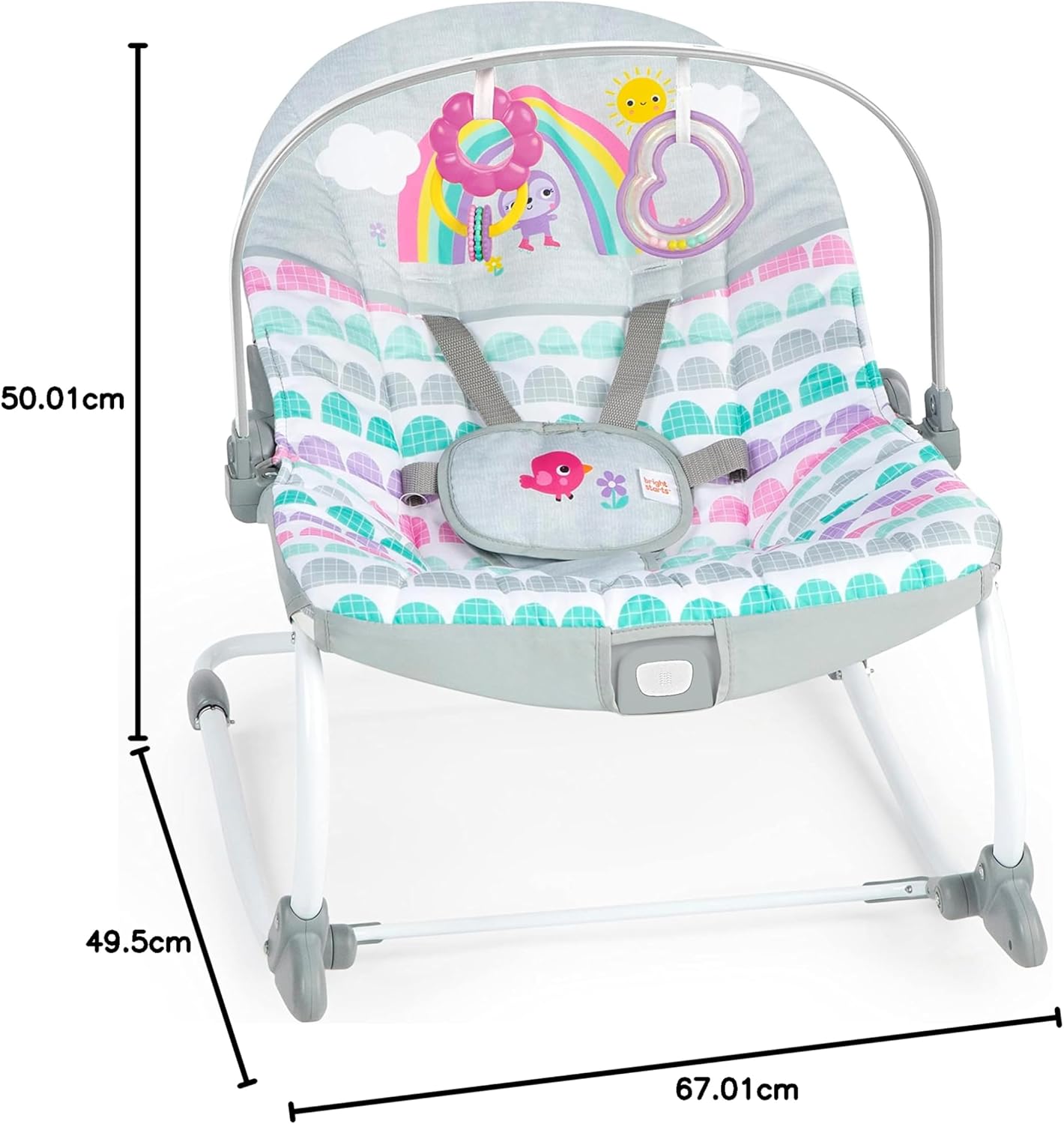 Balansoar 2 in 1 Bright Starts Rosy Rainbow