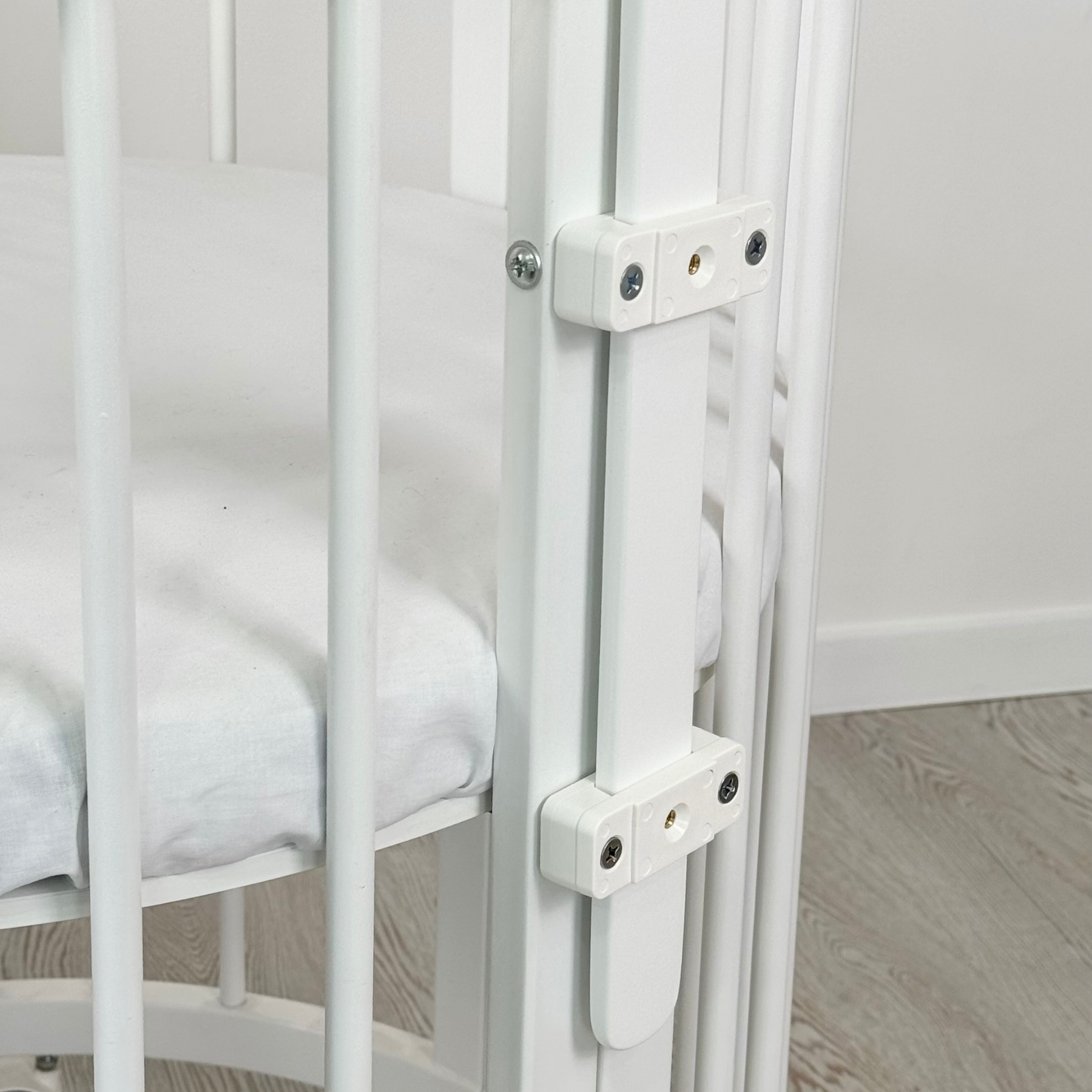 Suport pentru baldachin din lemn pentru Smart Bed Alb