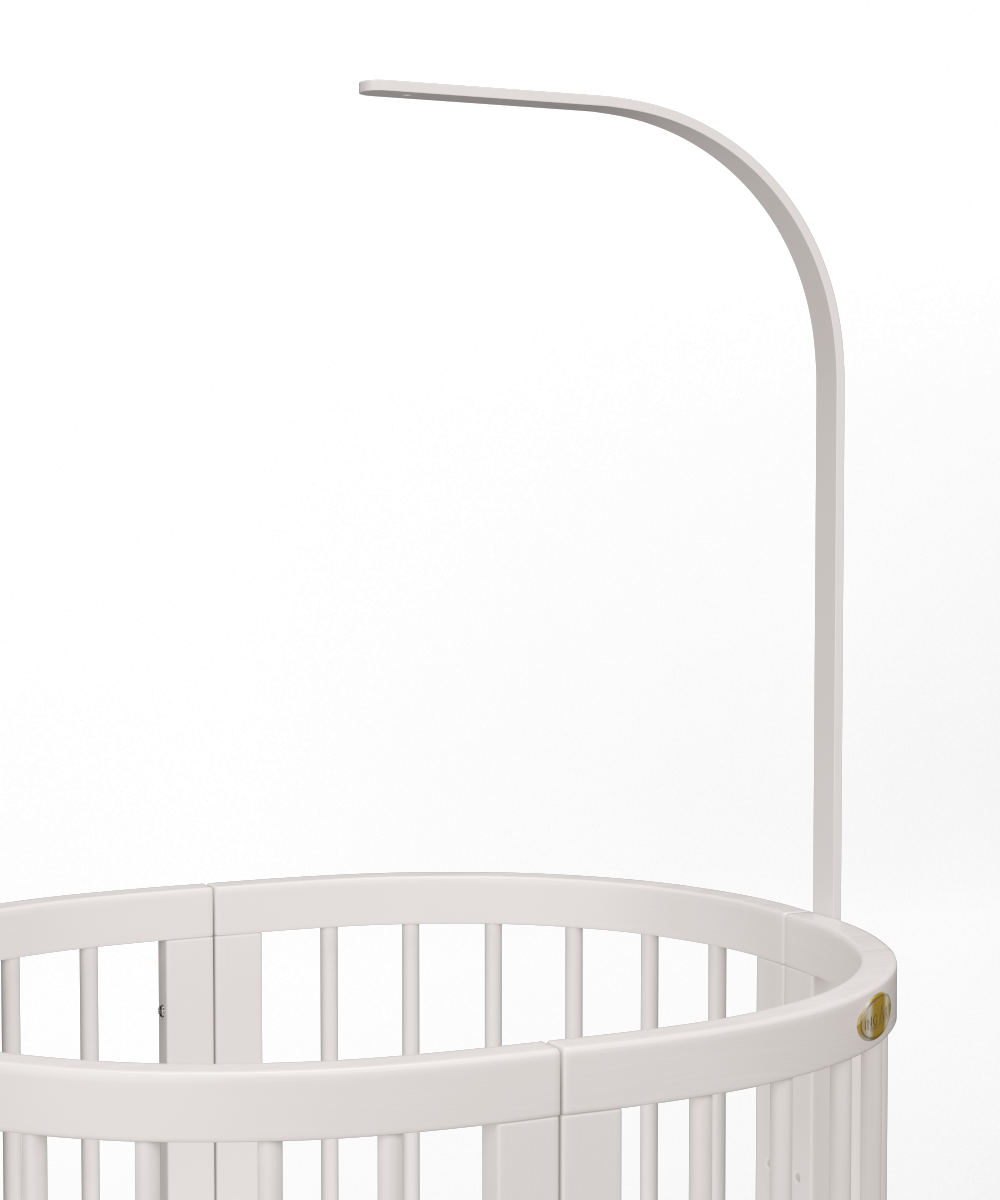 Suport pentru baldachin din lemn pentru Smart Bed Alb