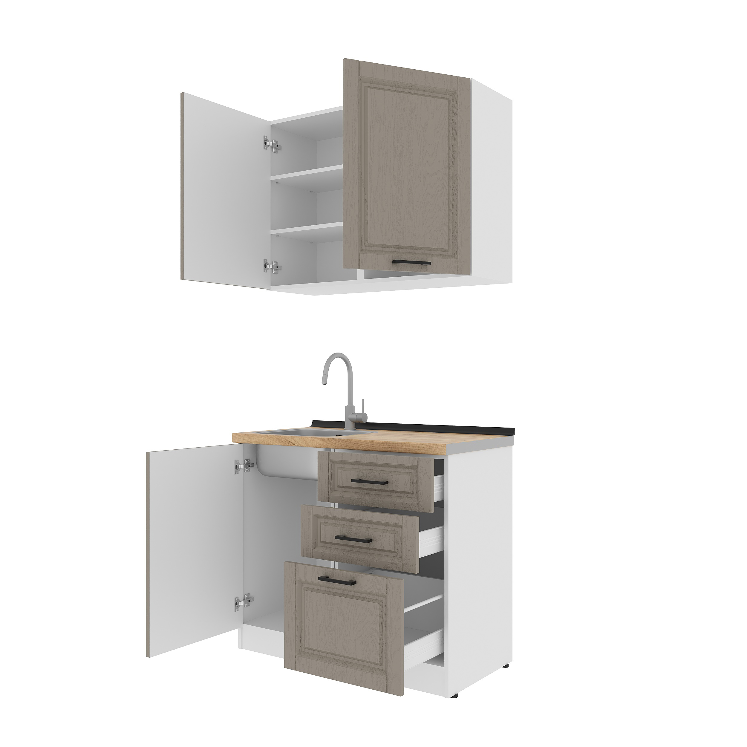 Kitchen: Melisa Classic, Gold Oak, 100 cm.