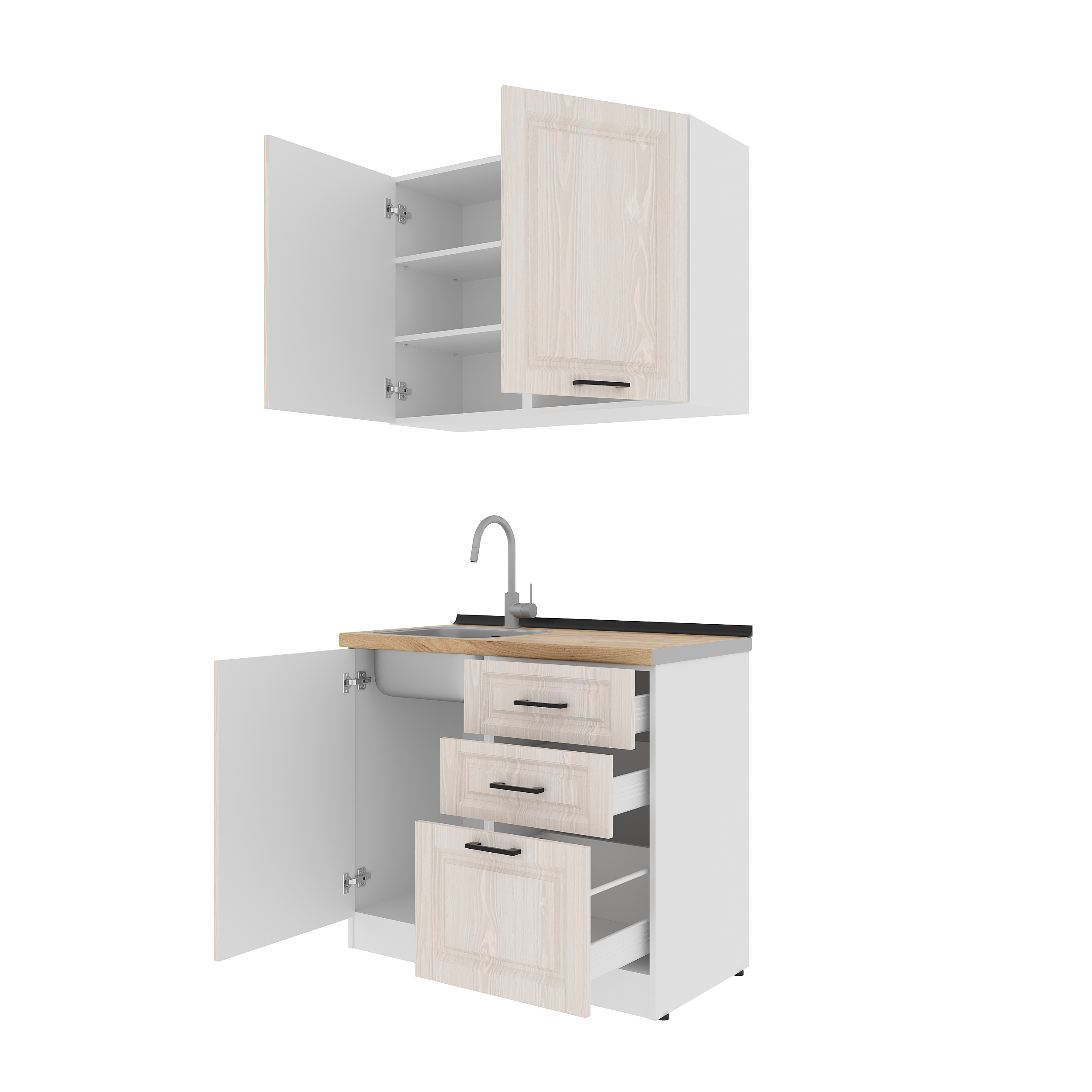 Set bucătărie: Melisa Classic, Stejar Auriu, 100 cm.