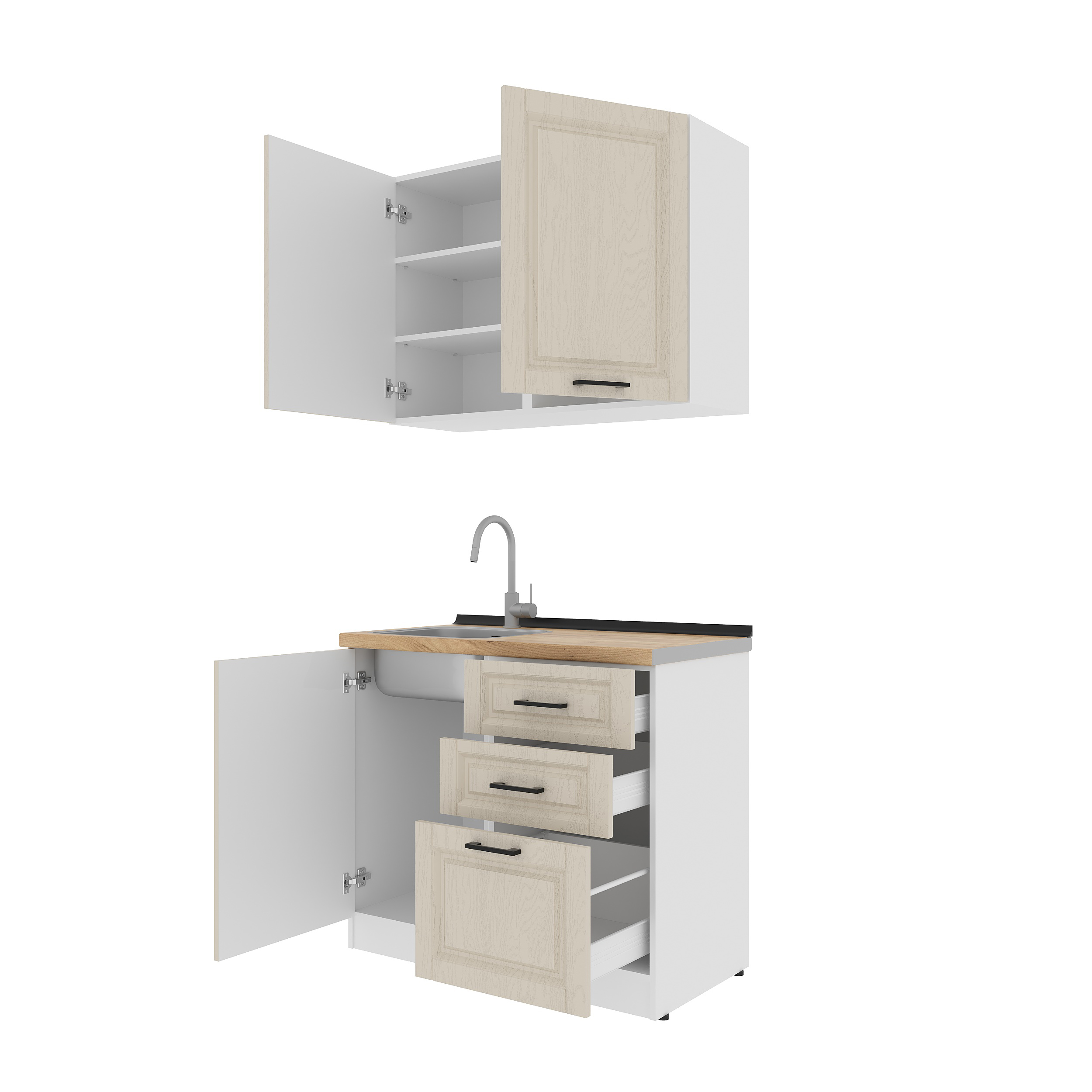 Set bucătărie: Melisa Classic, Stejar Auriu, 100 cm.
