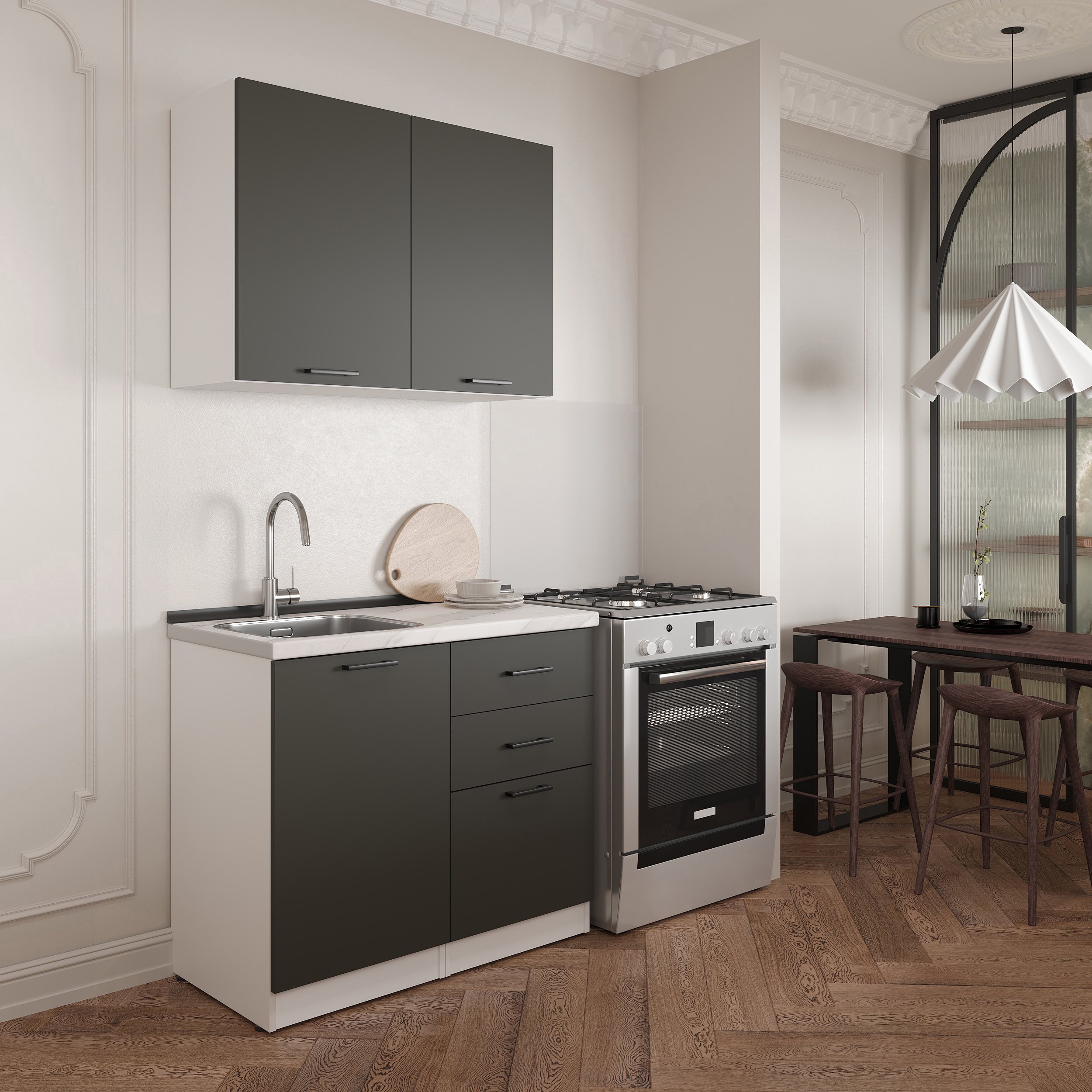 Kitchen: Melisa Modern, Marble, 100 cm