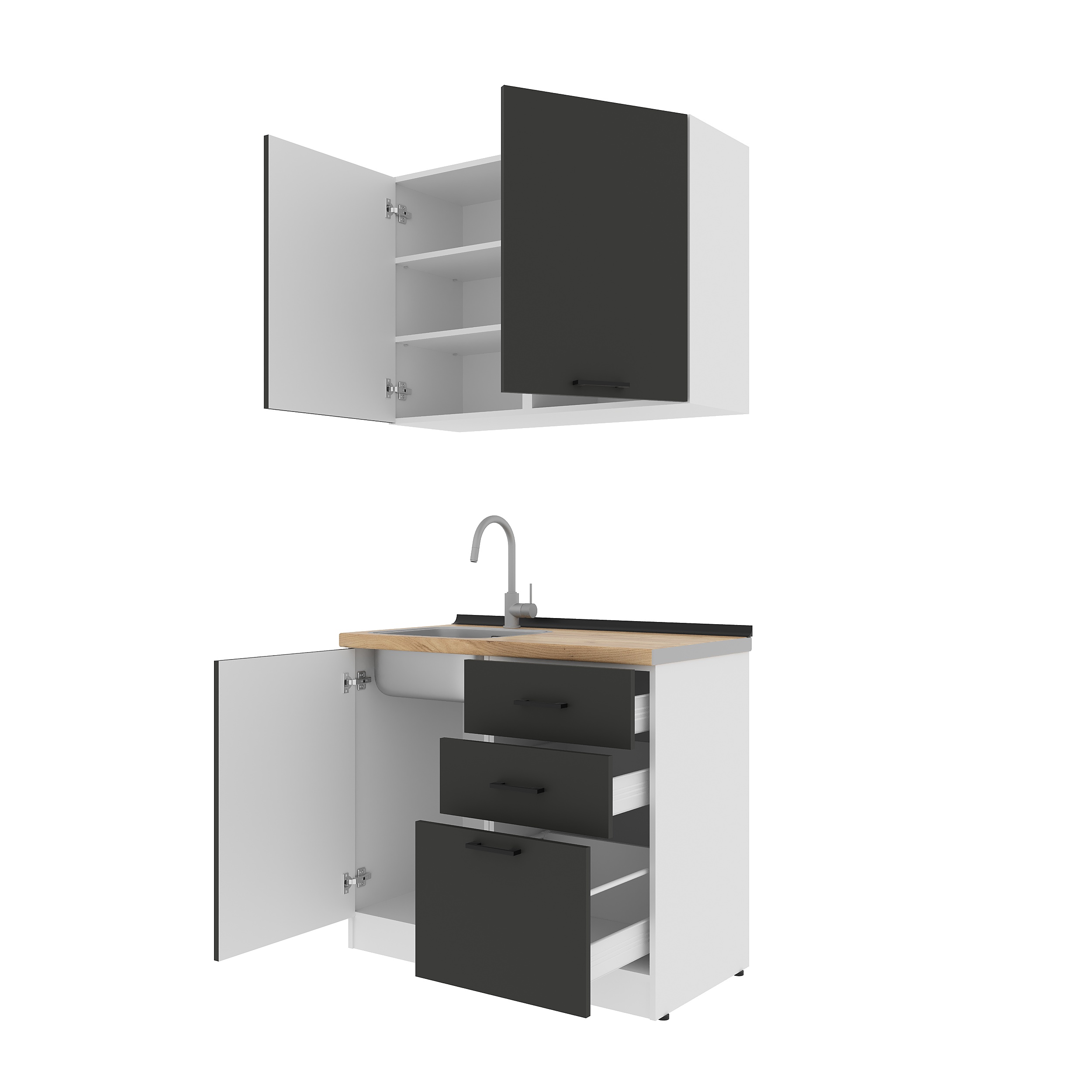 Set bucătărie: Melisa Modern, Marmură, 100 cm