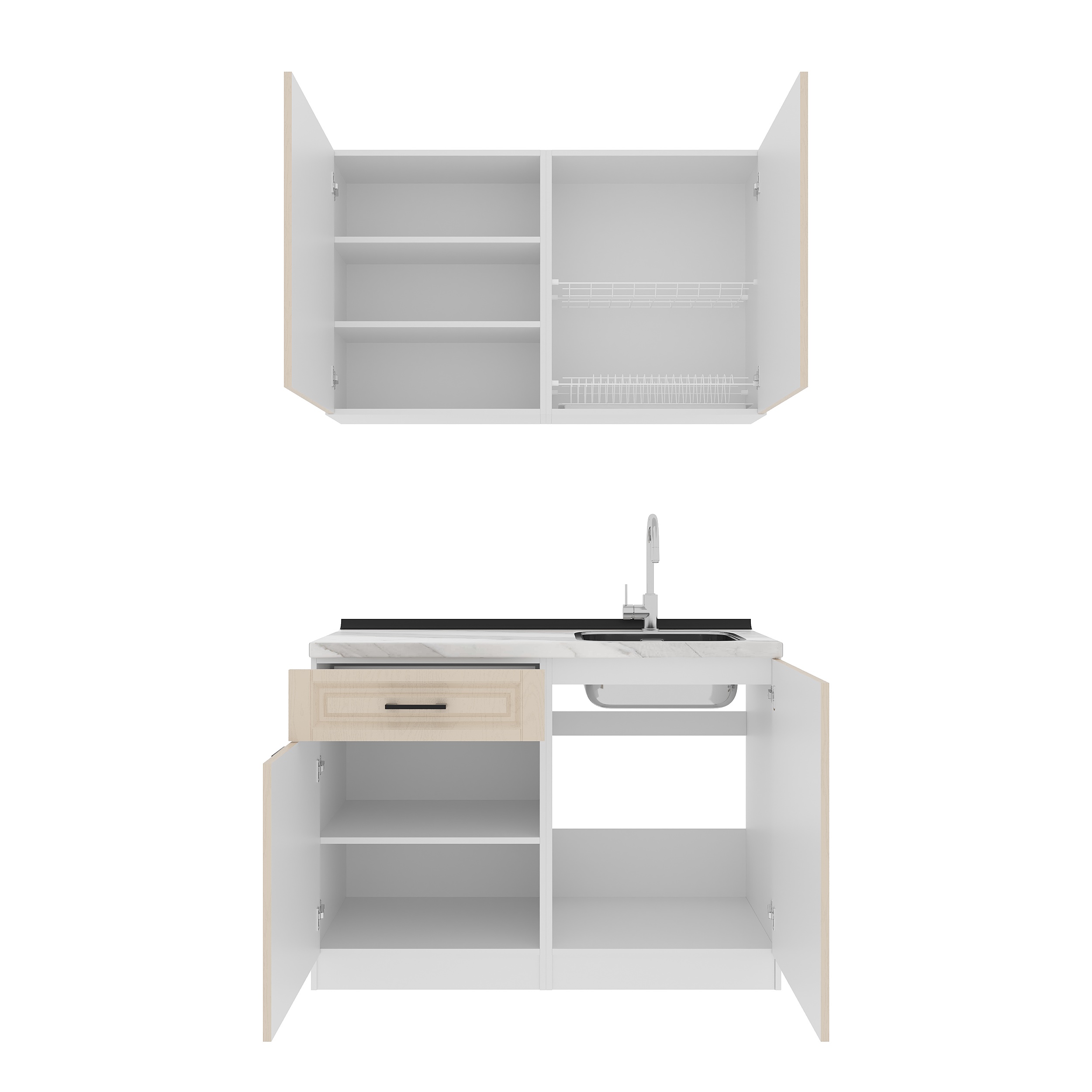 Set bucătărie: Felisa Classic, Marmură, 120 cm