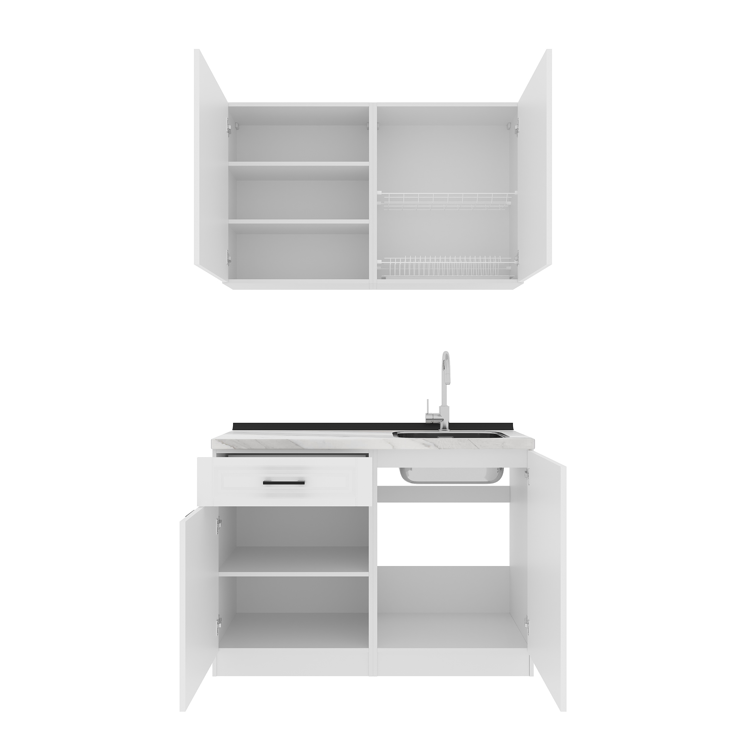 Set bucătărie: Felisa Classic, Marmură, 120 cm