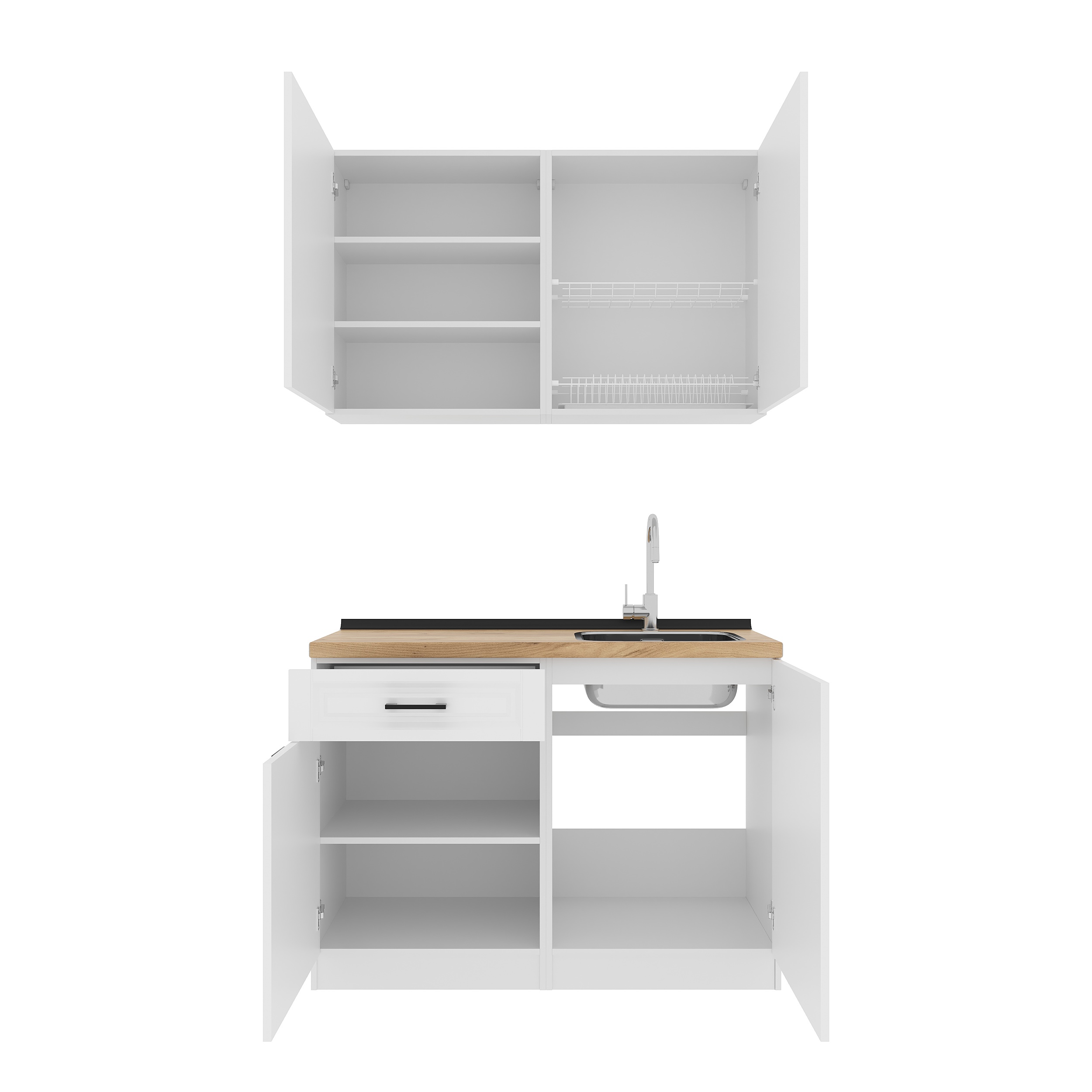 Kitchen: Felisa Classic, Gold Oak, 120 cm
