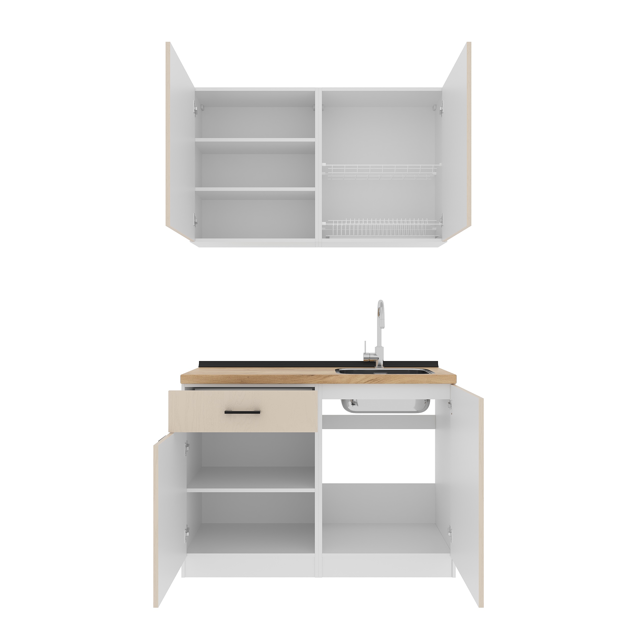 Кухонный гарнитур: Felisa Modern, Золотой Дуб, 120 см