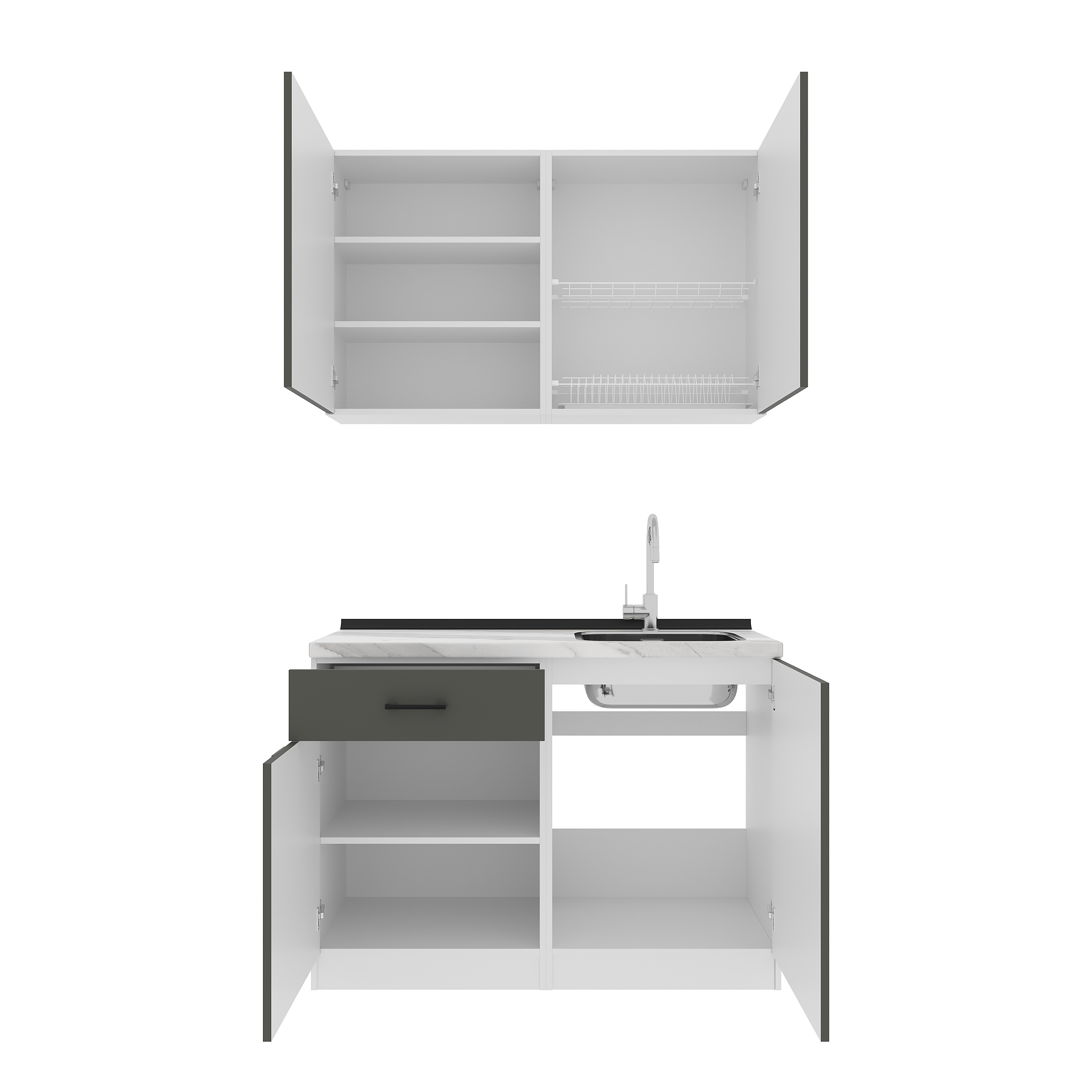 Set bucătărie: Felisa Modern, Marmură, 120 cm