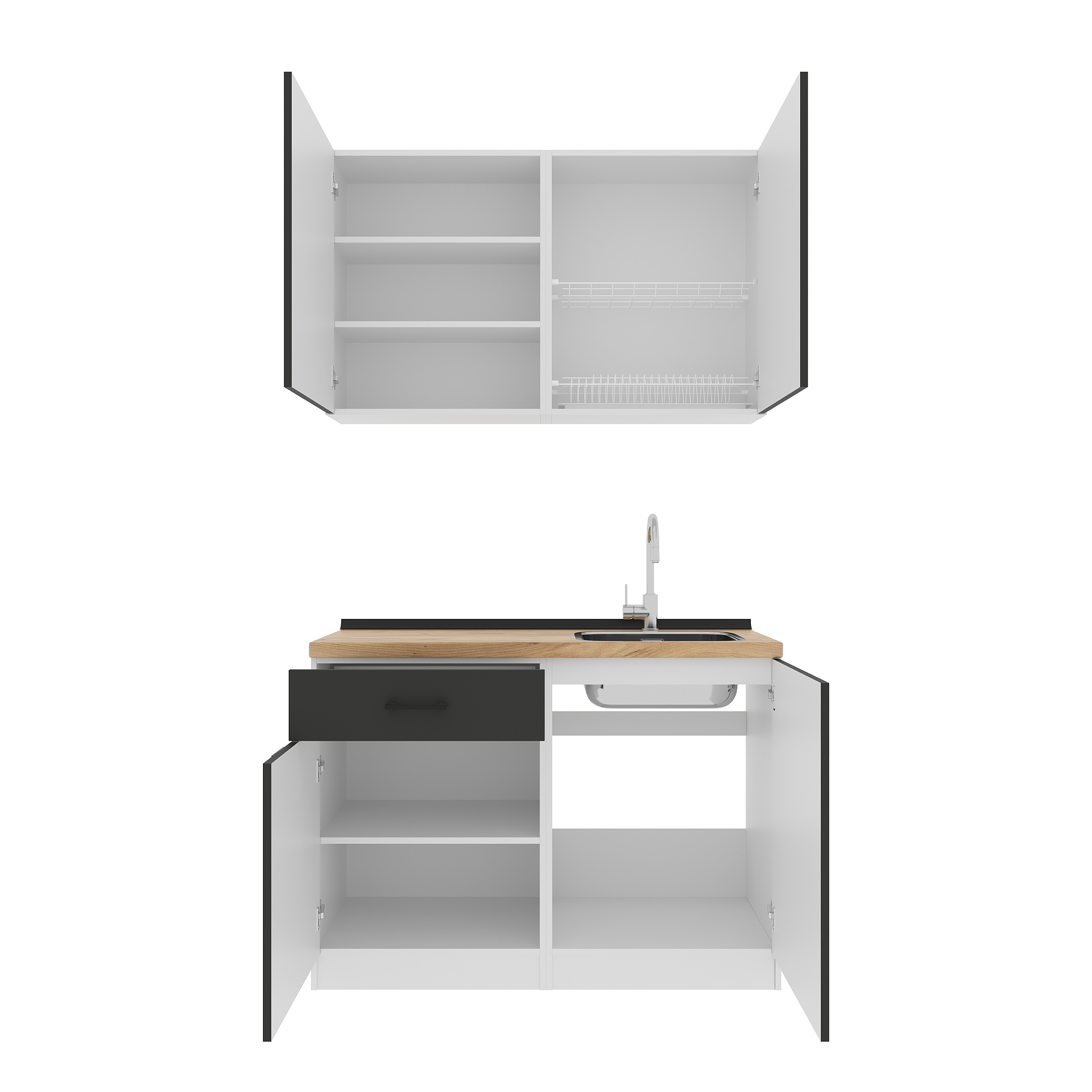 Кухонный гарнитур: Felisa Modern, Золотой Дуб, 120 см