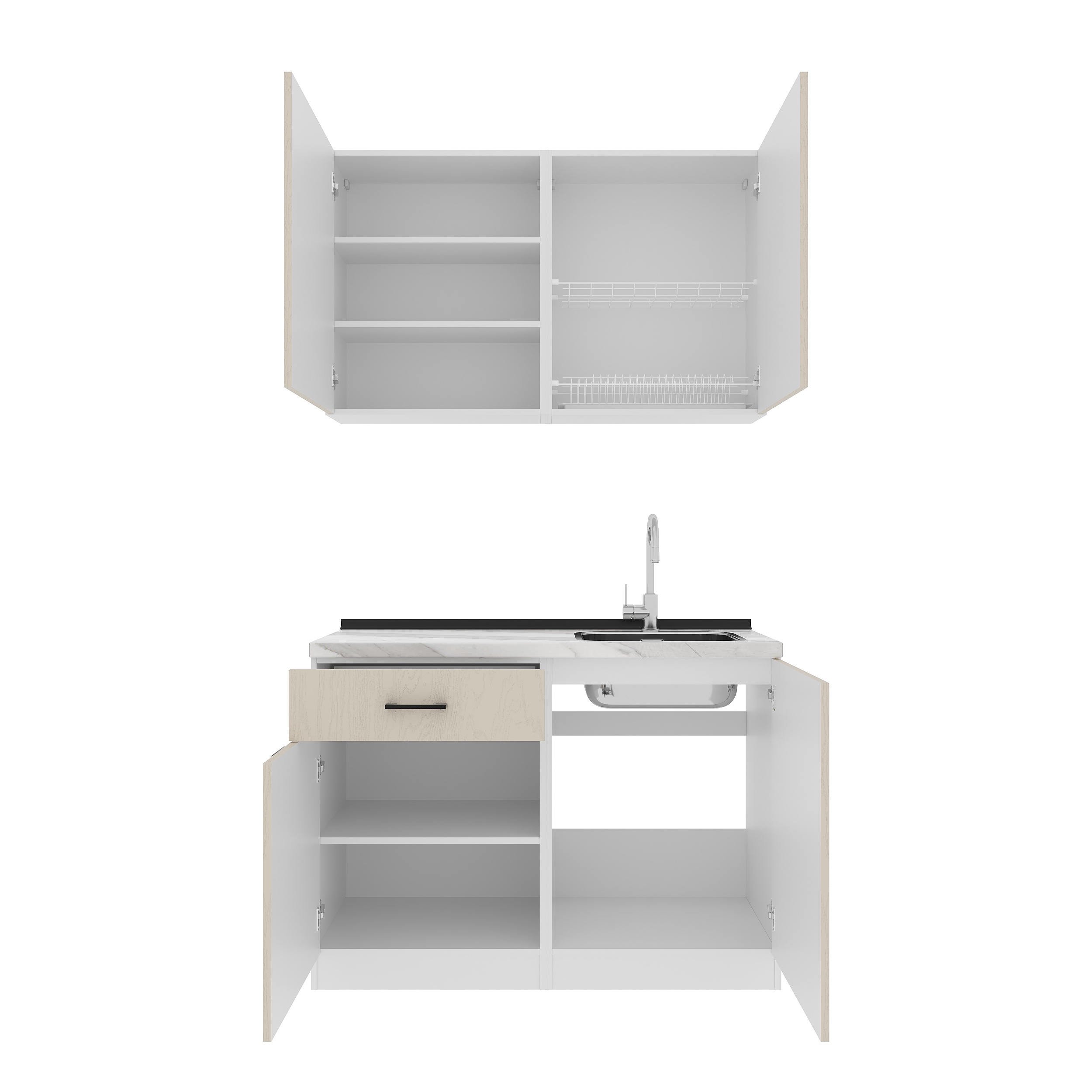 Set bucătărie: Felisa Modern, Marmură, 120 cm