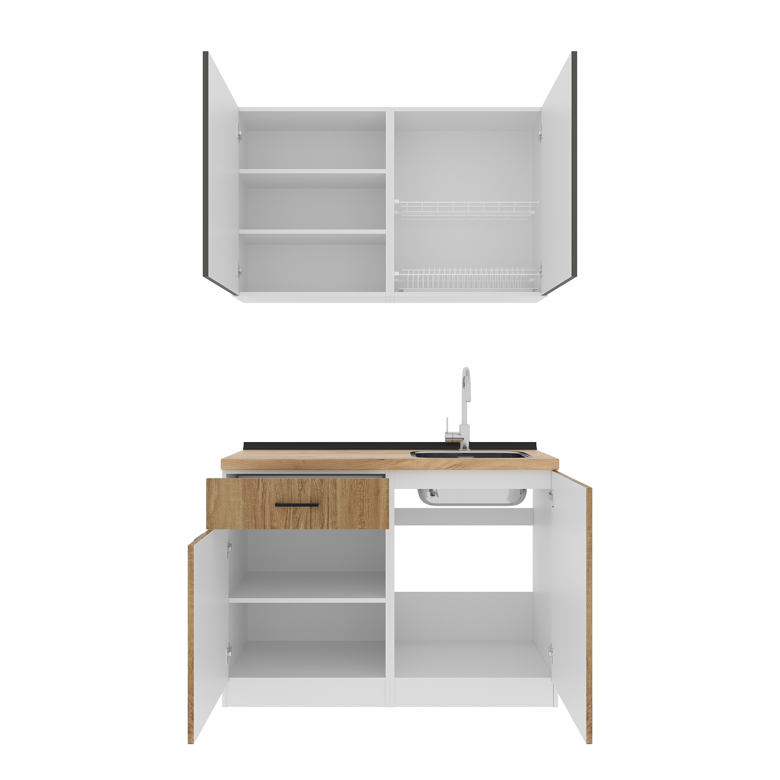 Кухонный гарнитур: Felisa Modern, Золотой Дуб, 120 см