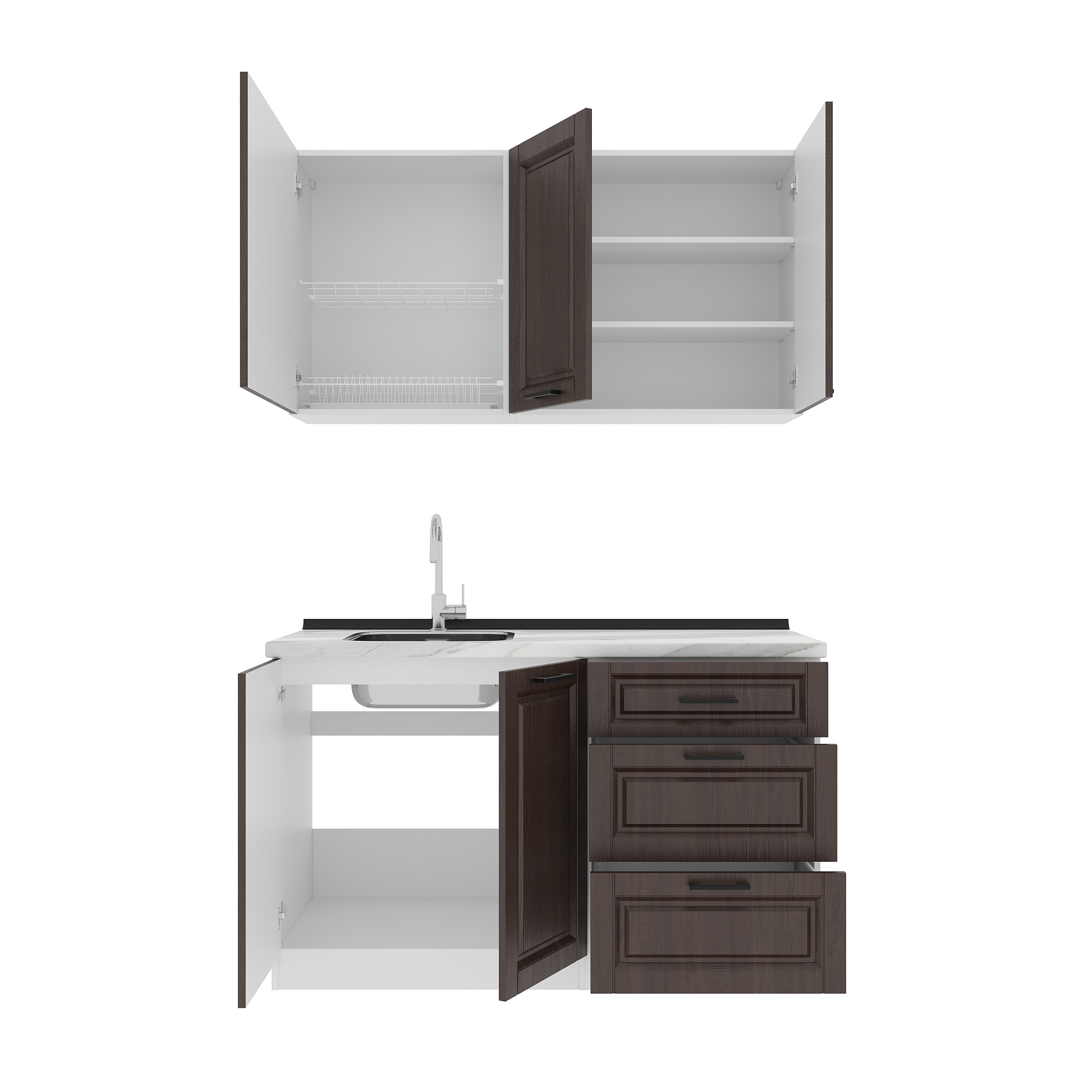 Kitchen: Lora Classic, Мрамор, 140 cm