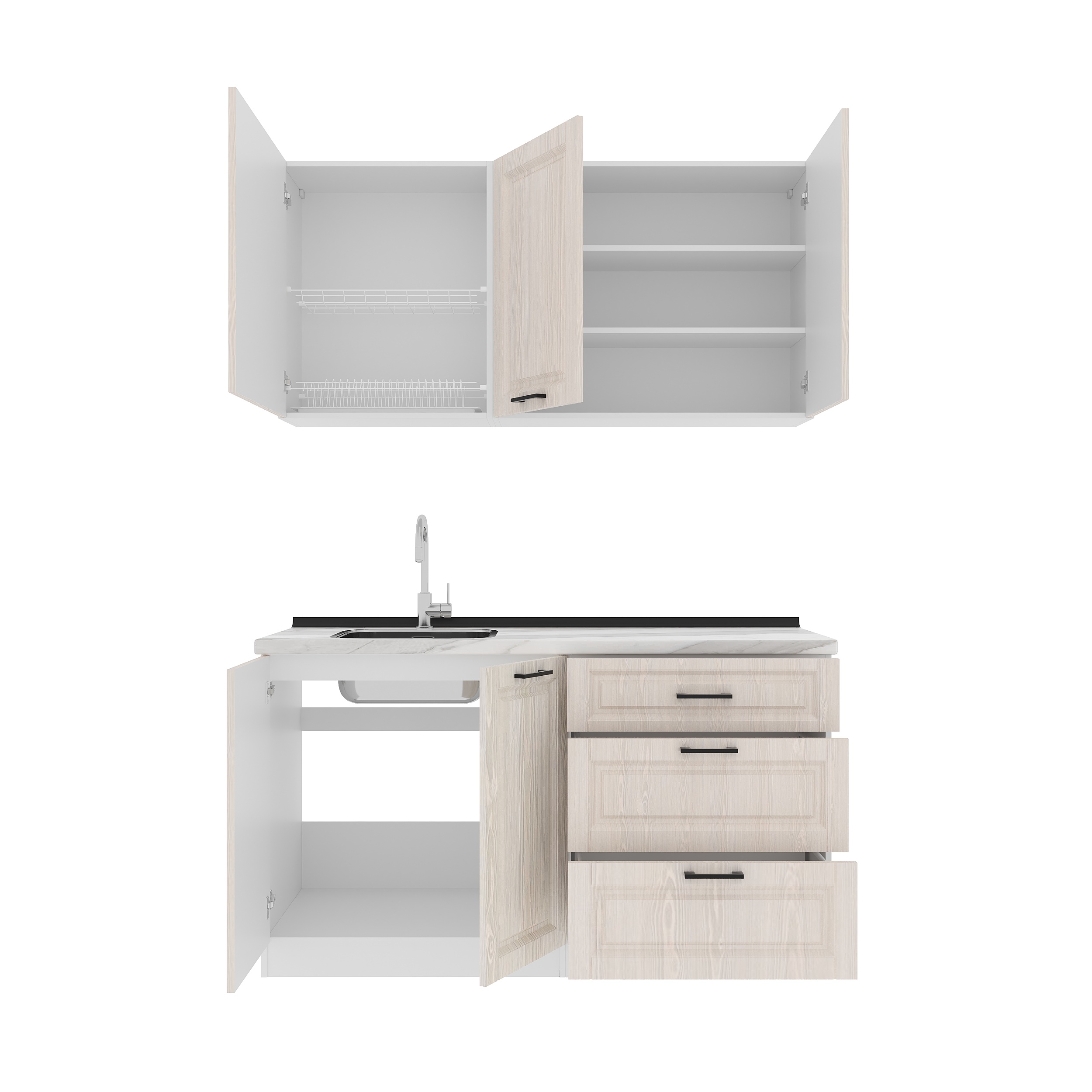 Set bucătărie: Alice Classic, Marmură, 150 cm
