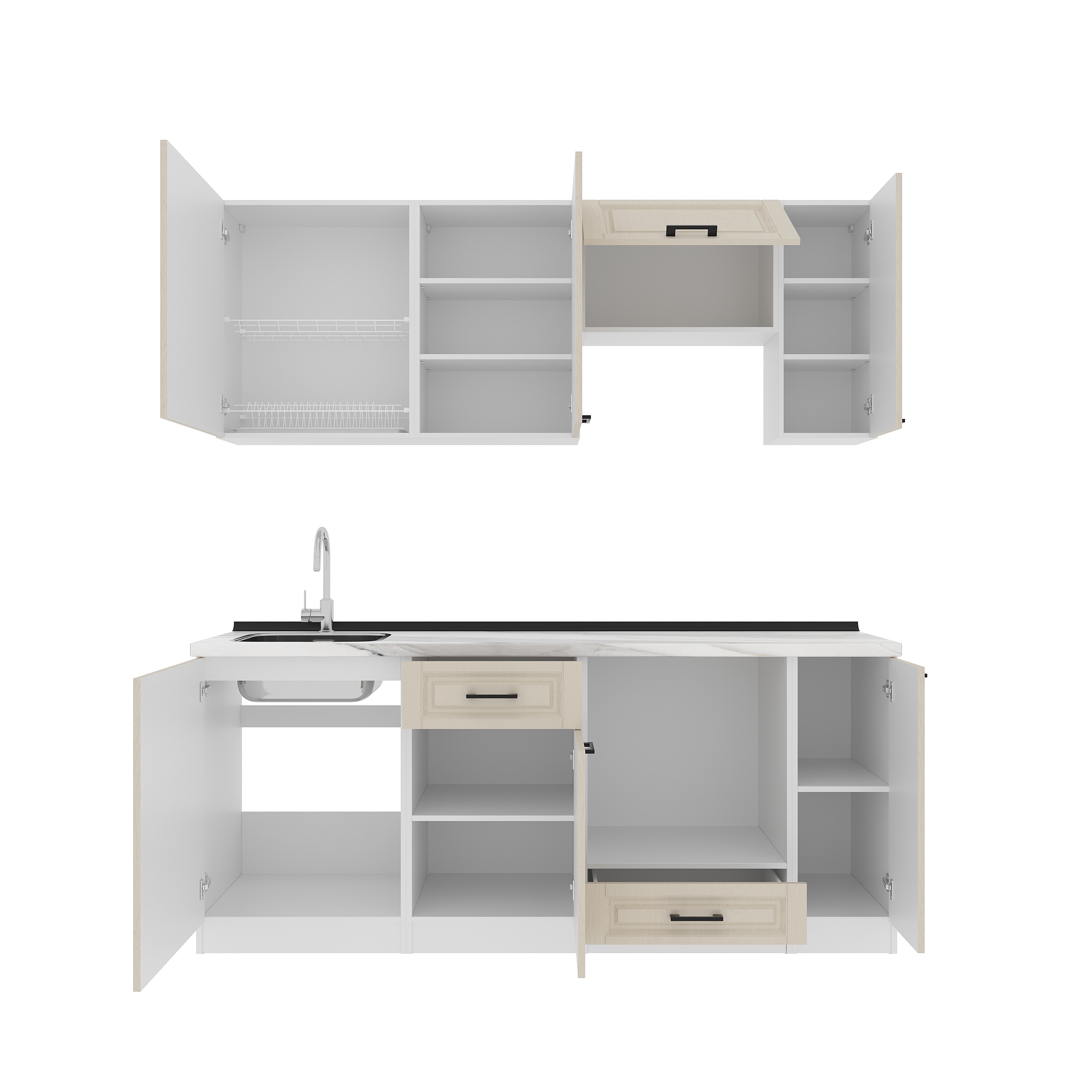 Set bucătărie: Regina "A" Classic, Marmură, 200 cm