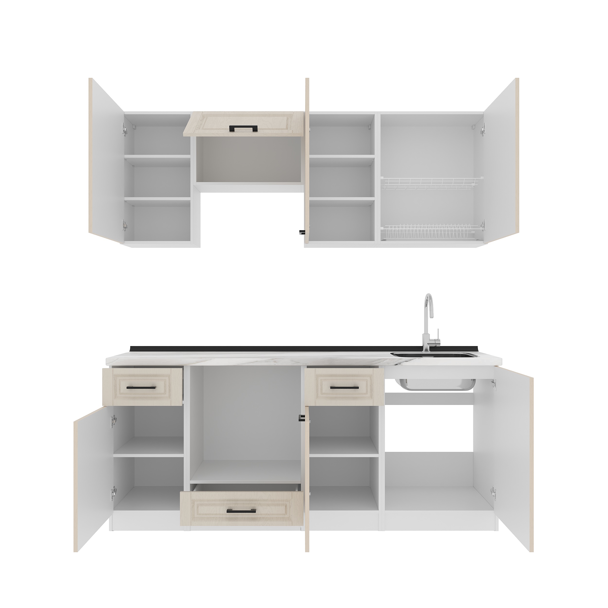 Kitchen: Regina "B" Classic, Мрамор, 200 cm