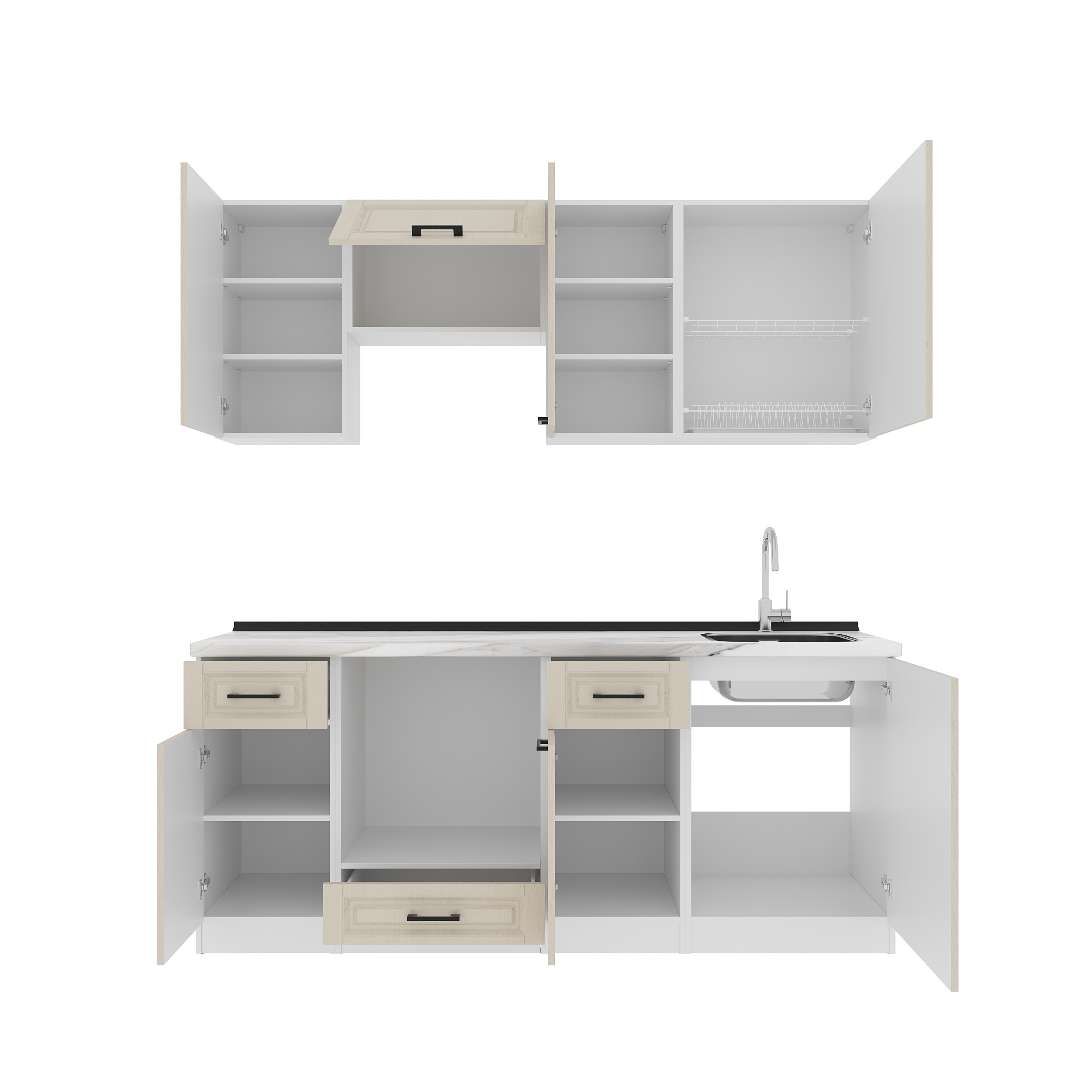 Set bucătărie: Regina "B" Classic, Marmură, 200 cm