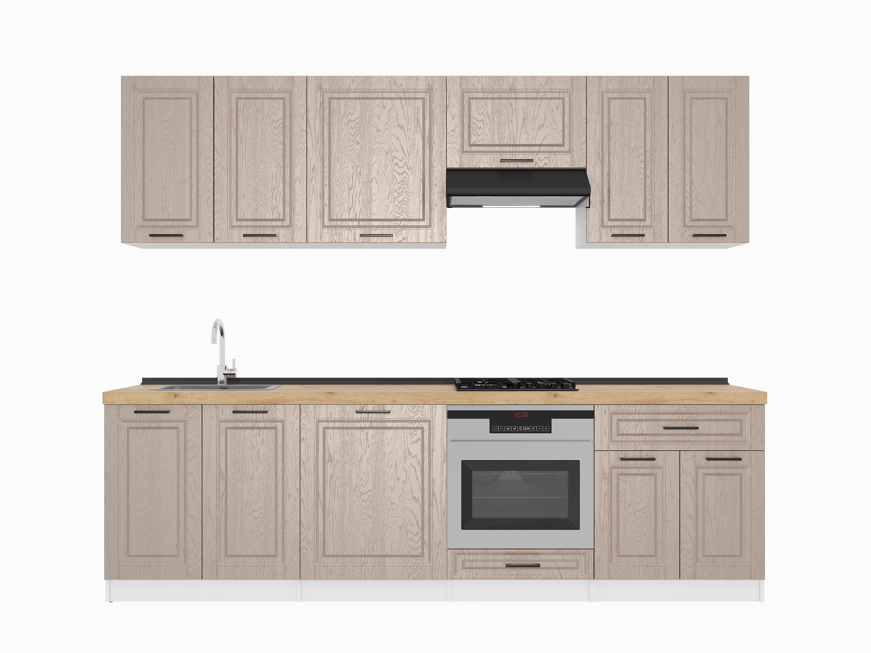 Kitchen: Venera "A" Classic, Gold Oak, 270 cm