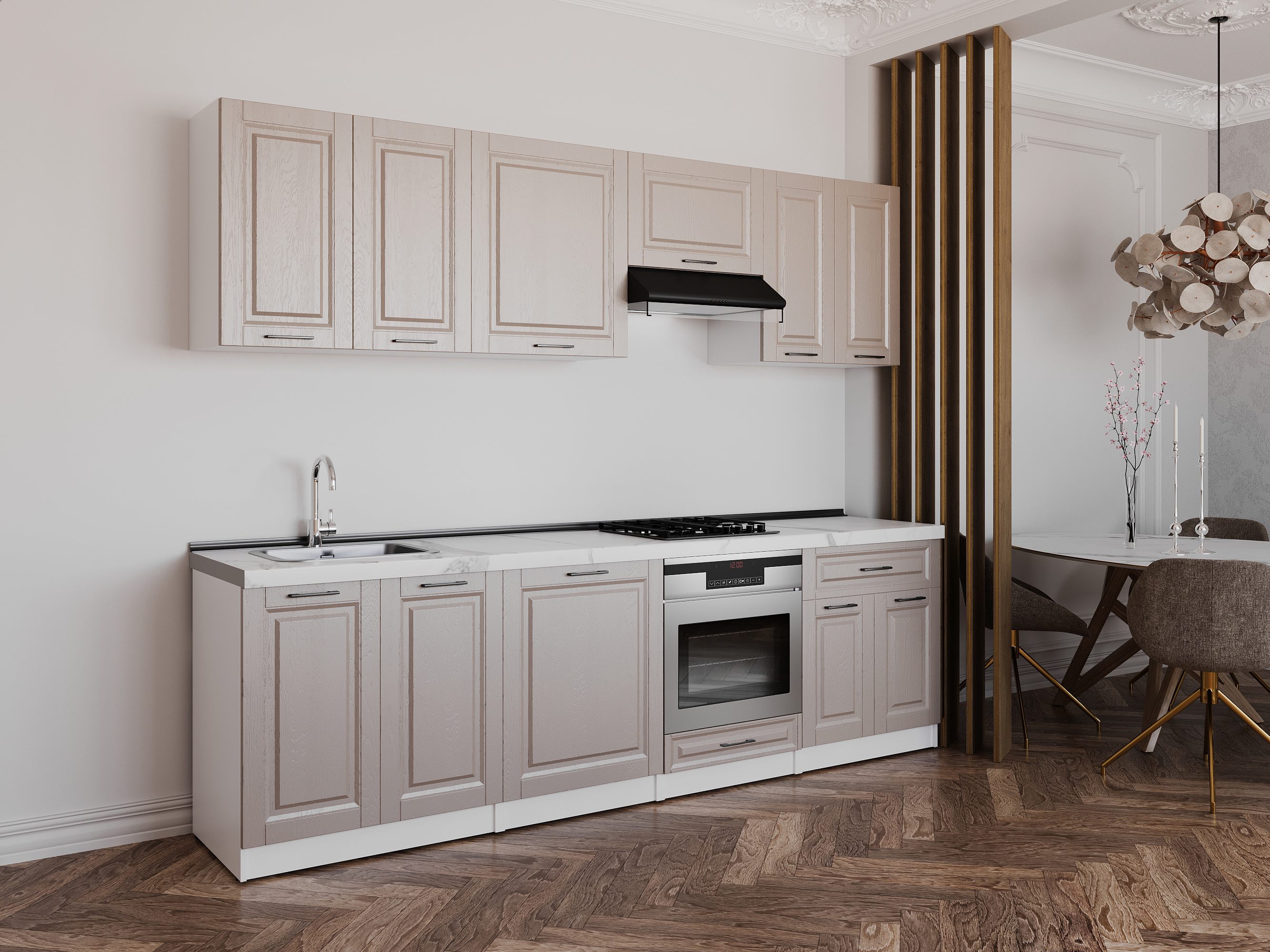 Kitchen: Venera "A" Classic, Marble, 270 cm