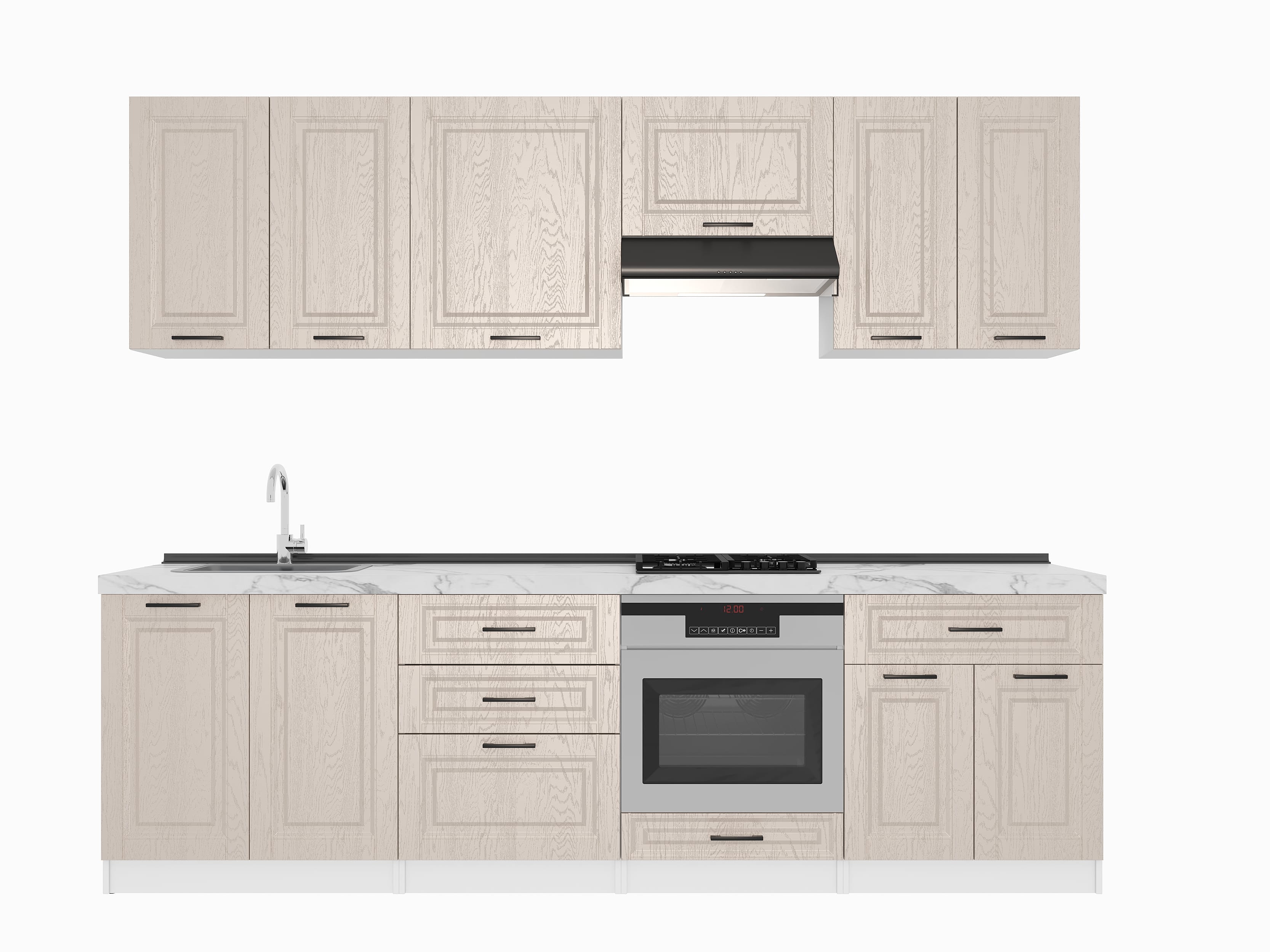 Кухонный гарнитур: Venera "B" Classic, Мрамор, 270 см