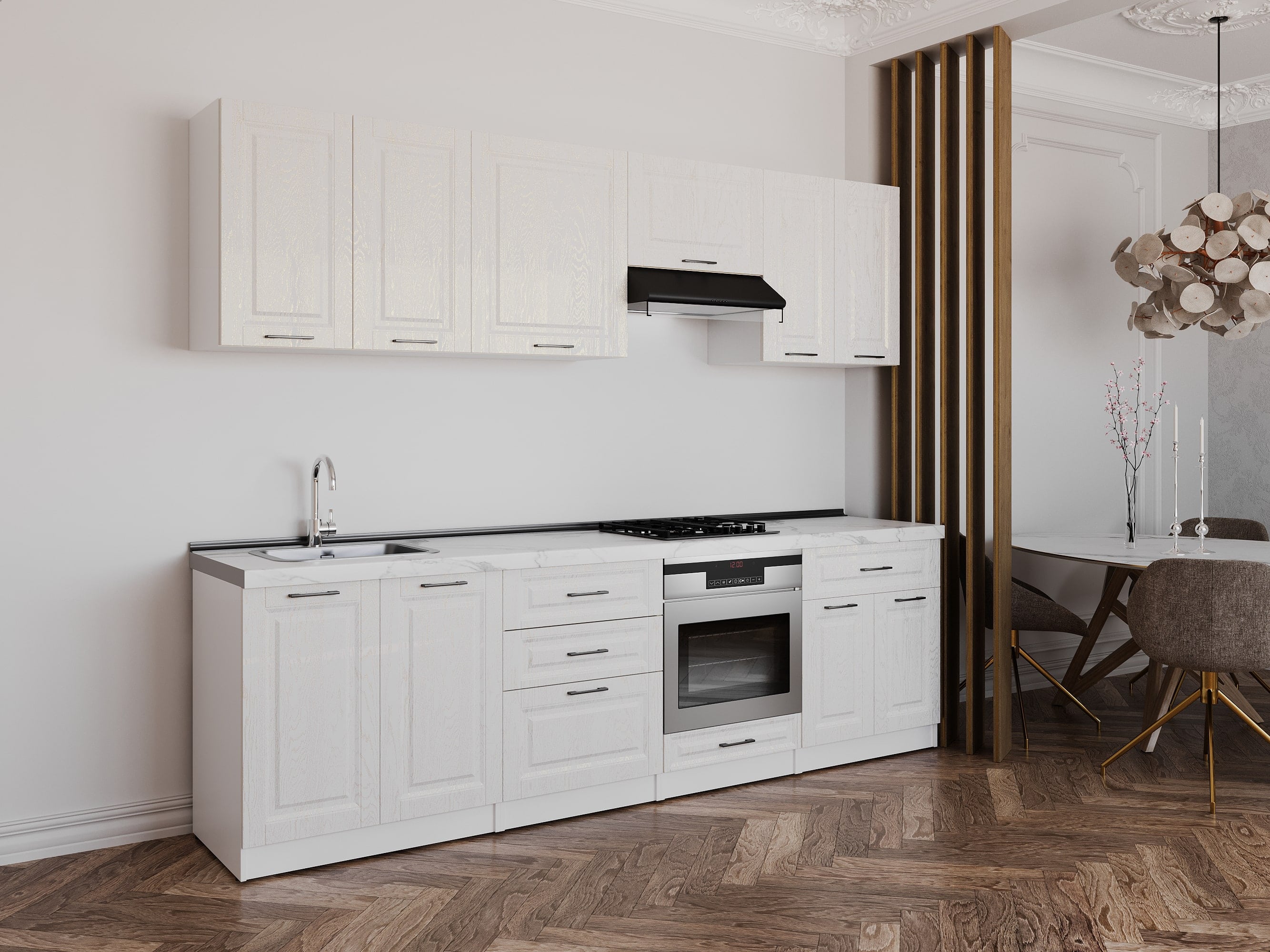 Set bucătărie: Venera "B" Classic, Marmură, 270 cm