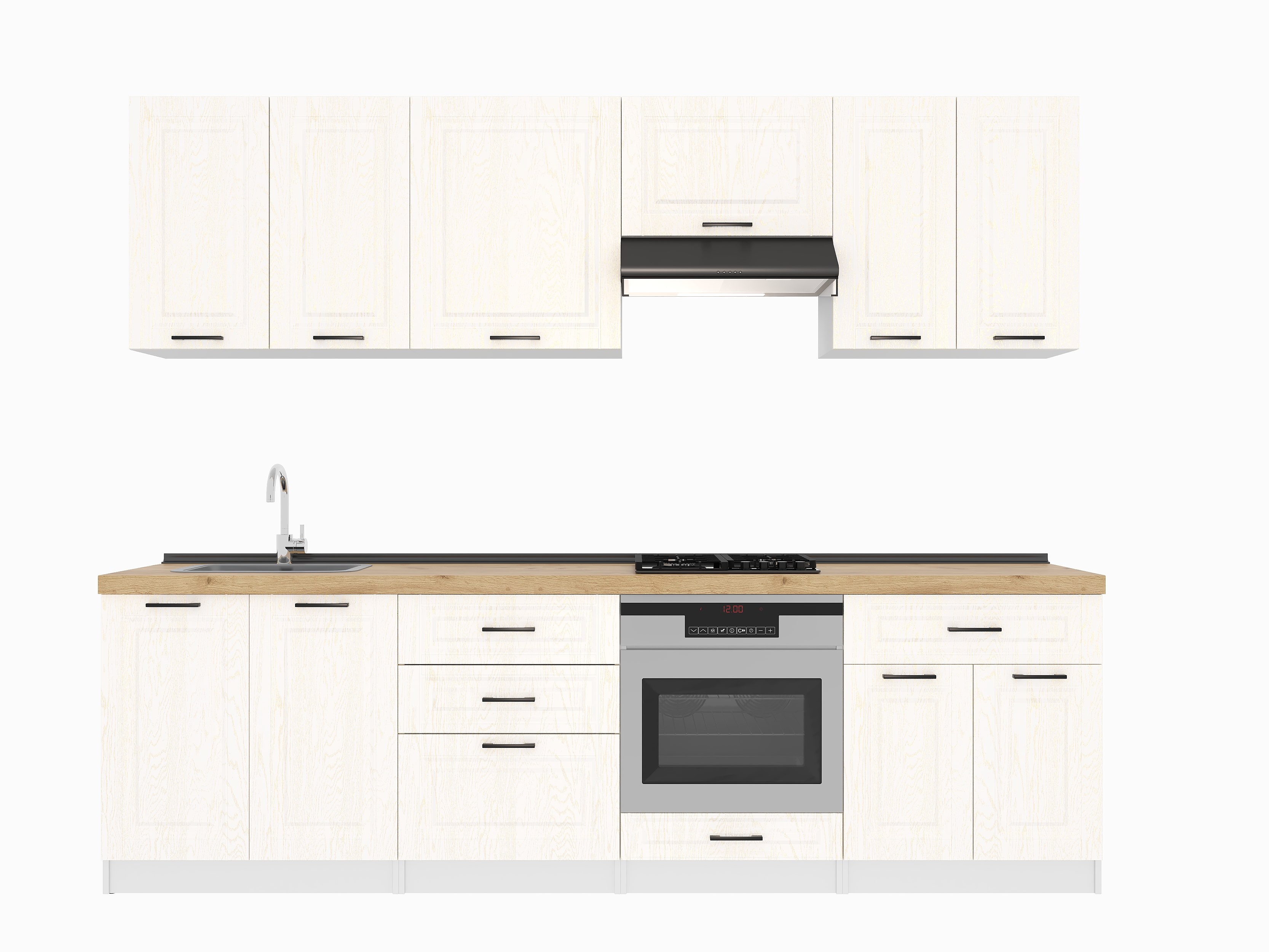 Кухонный гарнитур: Venera "B" Classic, Золотой Дуб, 270 см