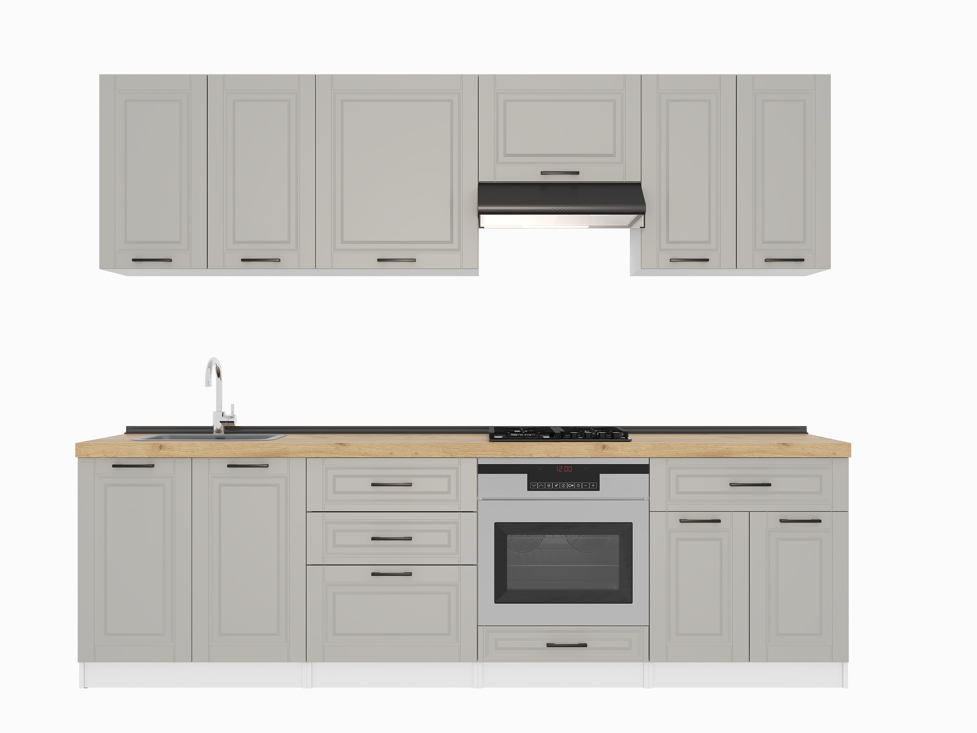 Kitchen: Venera "B" Classic, Gold Oak, 270 cm