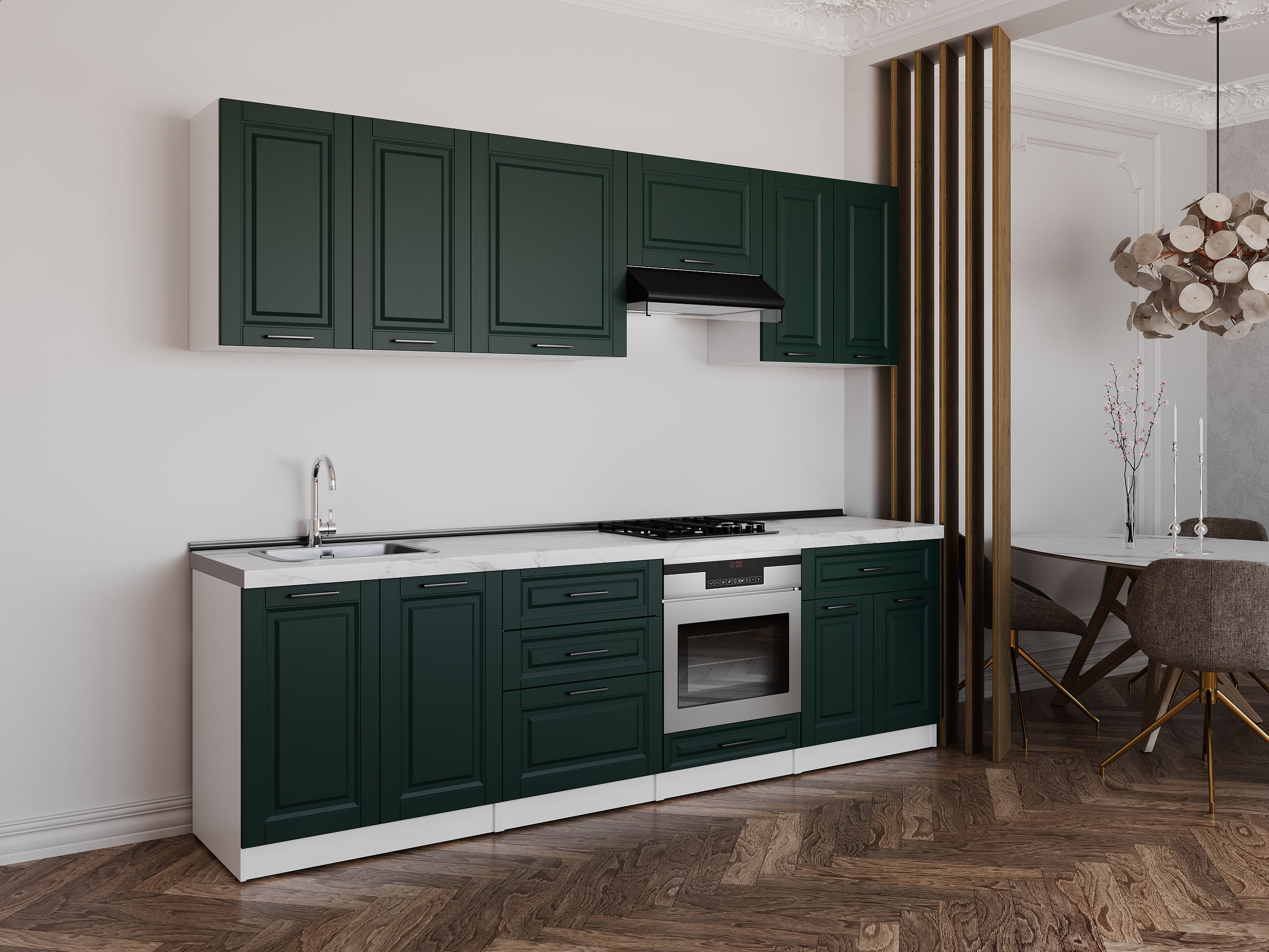 Kitchen: Venera "B" Classic, Marble, 270 cm
