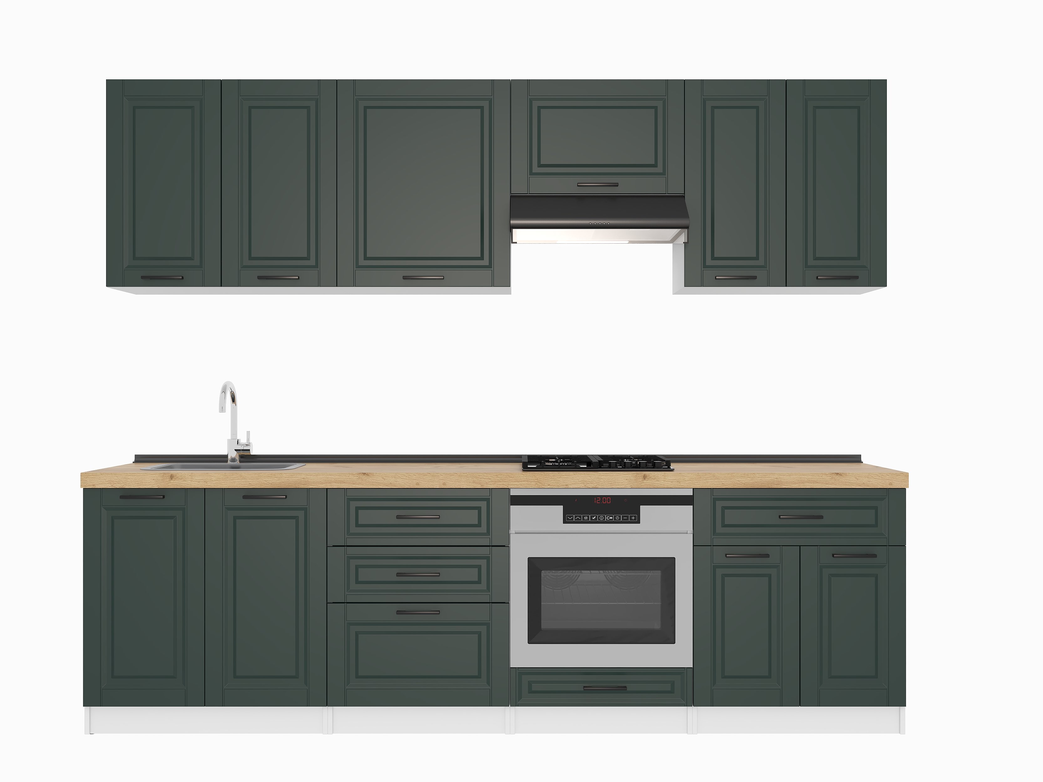 Кухонный гарнитур: Venera "B" Classic, Золотой Дуб, 270 см