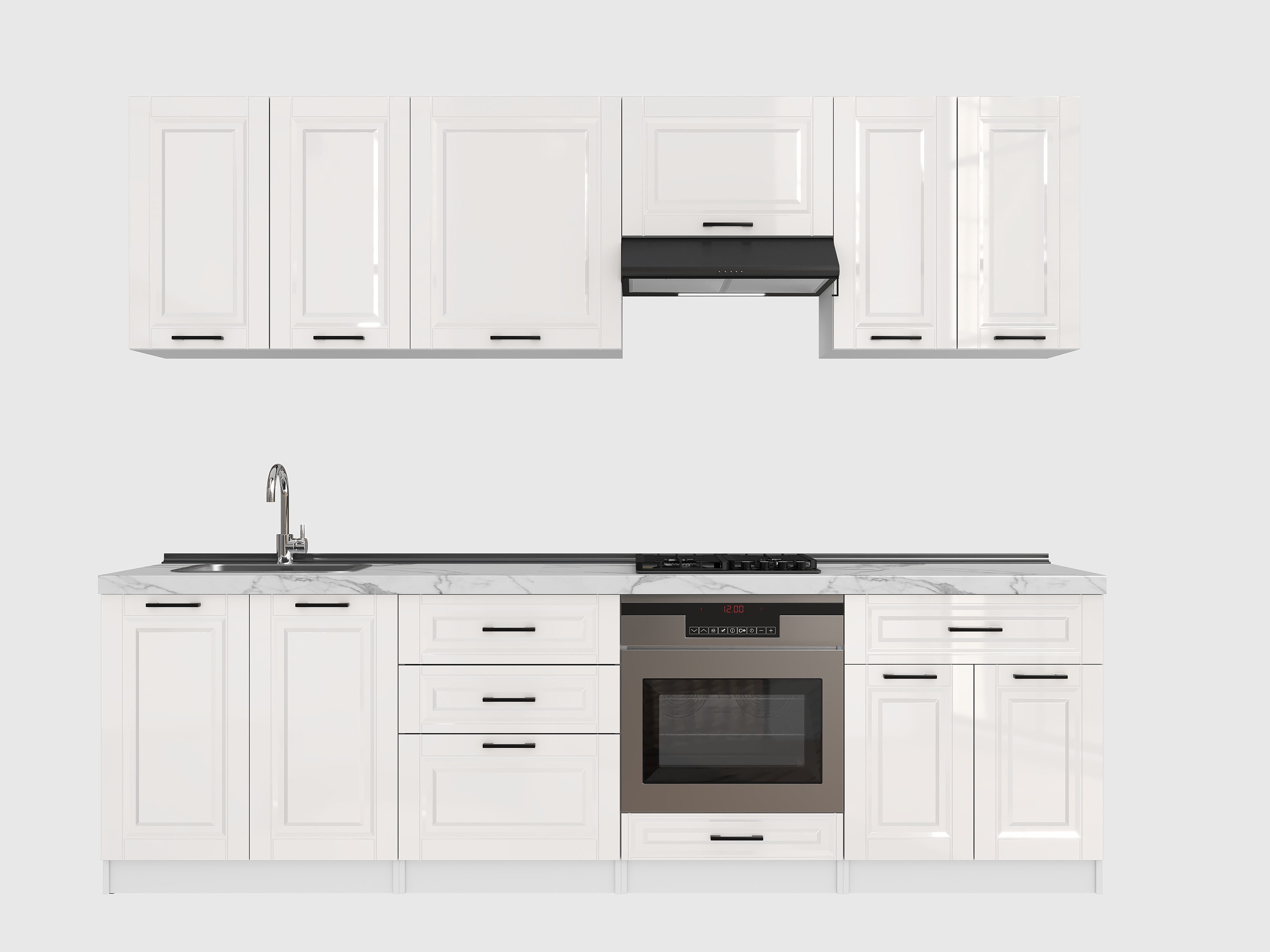 Kitchen: Venera "B" Classic, Marble, 270 cm