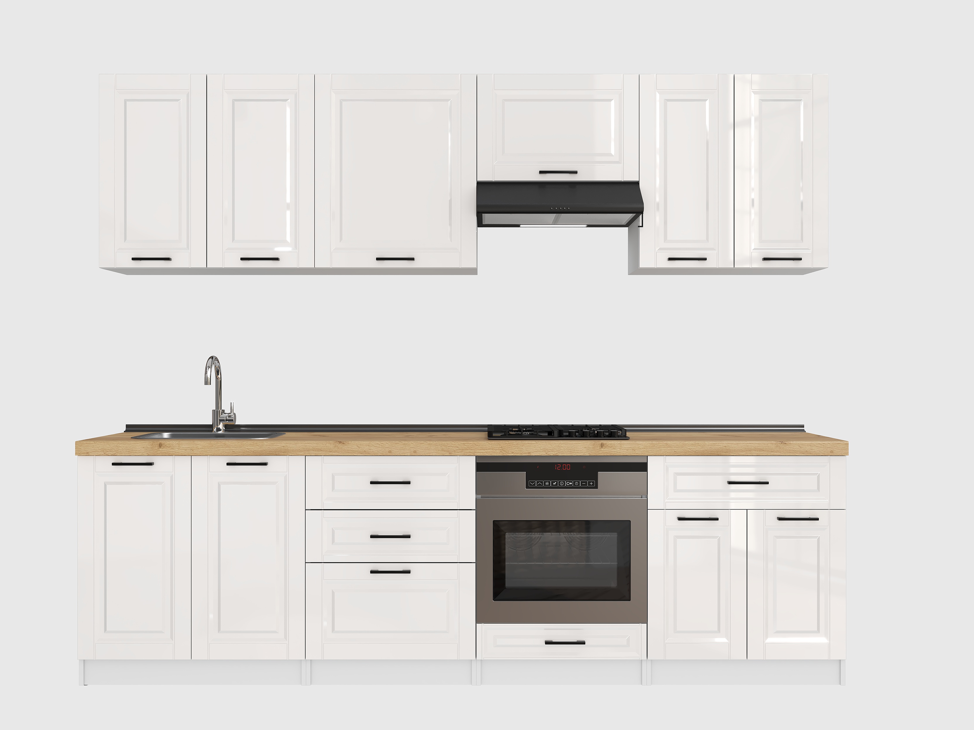 Кухонный гарнитур: Venera "B" Classic, Золотой Дуб, 270 см