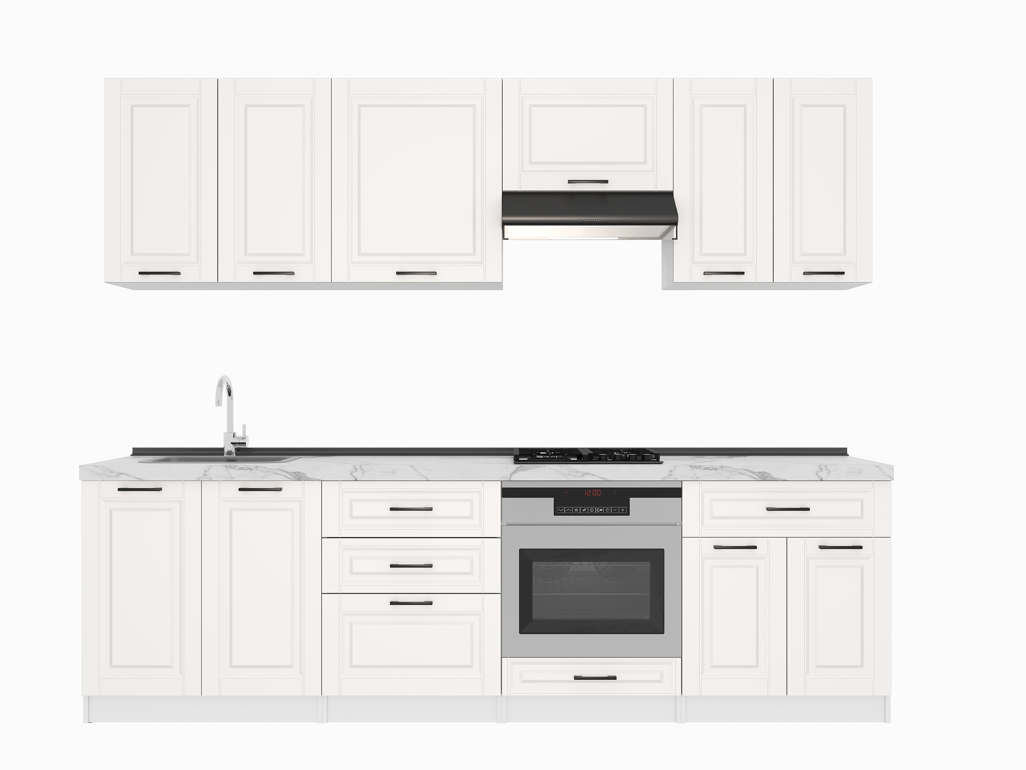 Кухонный гарнитур: Venera "B" Classic, Мрамор, 270 см