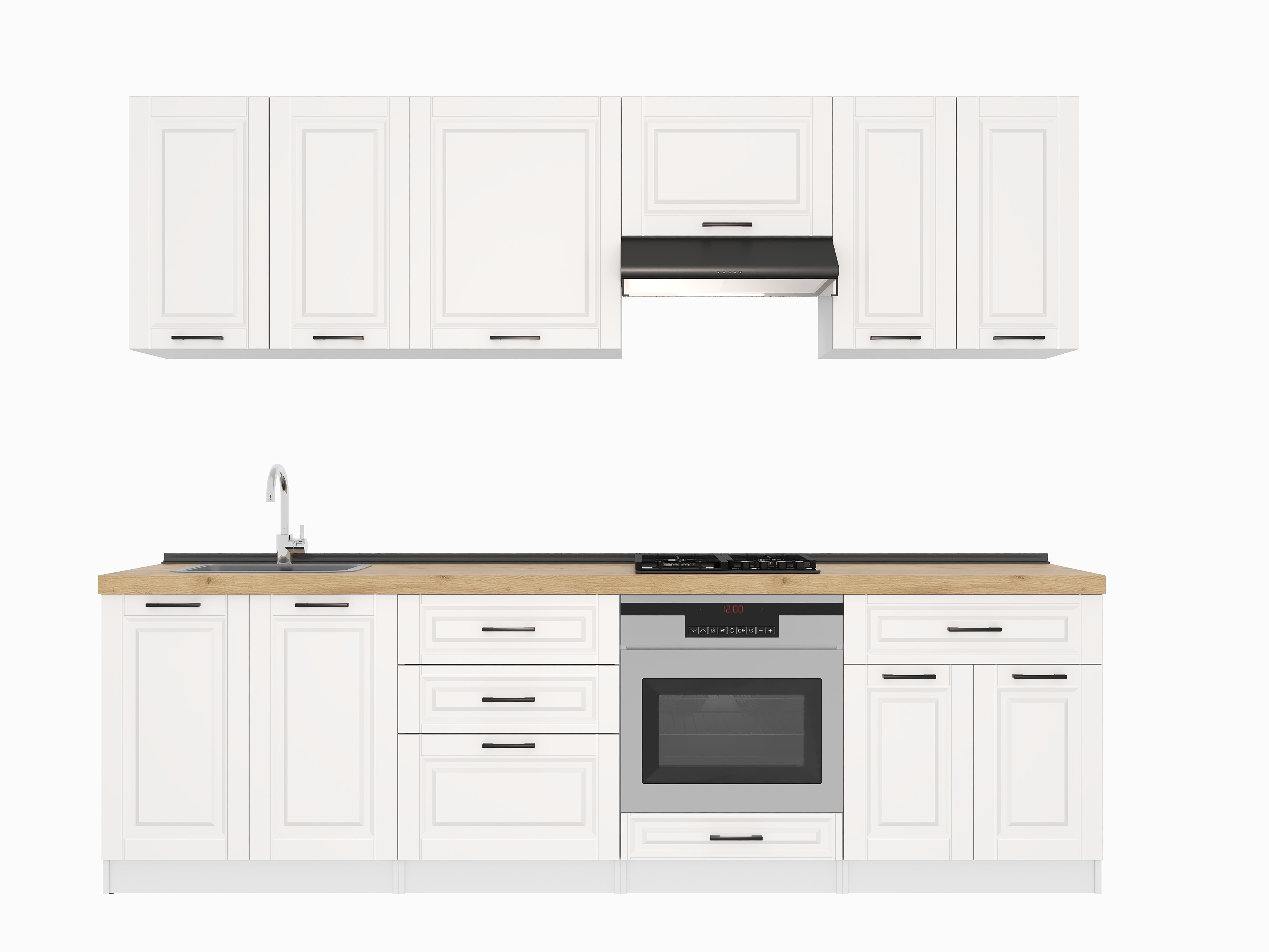 Кухонный гарнитур: Venera "B" Classic, Золотой Дуб, 270 см